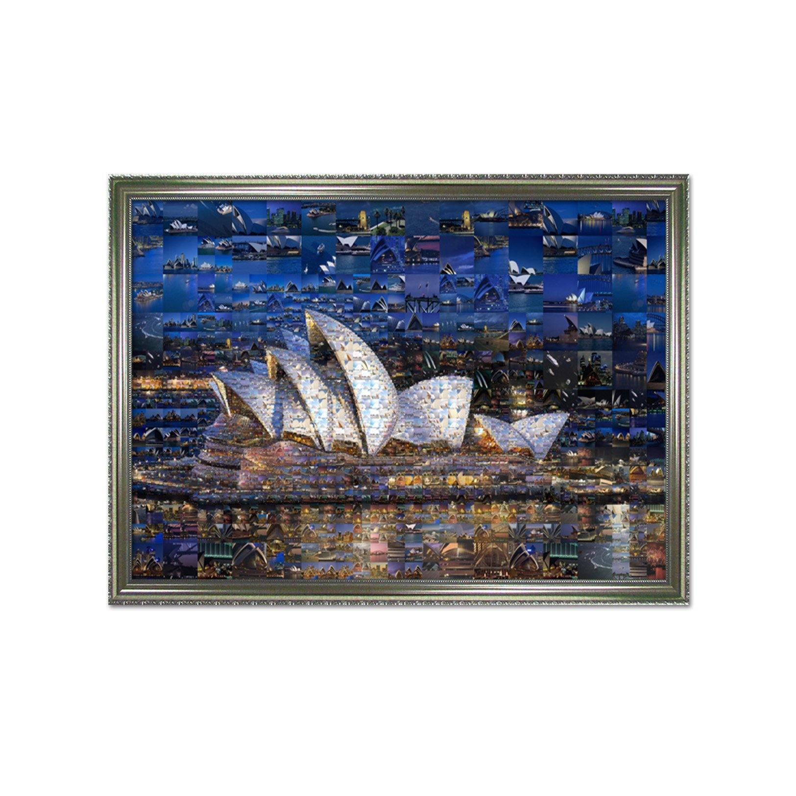 3D Beautiful House 017 Fake Framed Print Painting Wallpaper AJ Creativity Home 