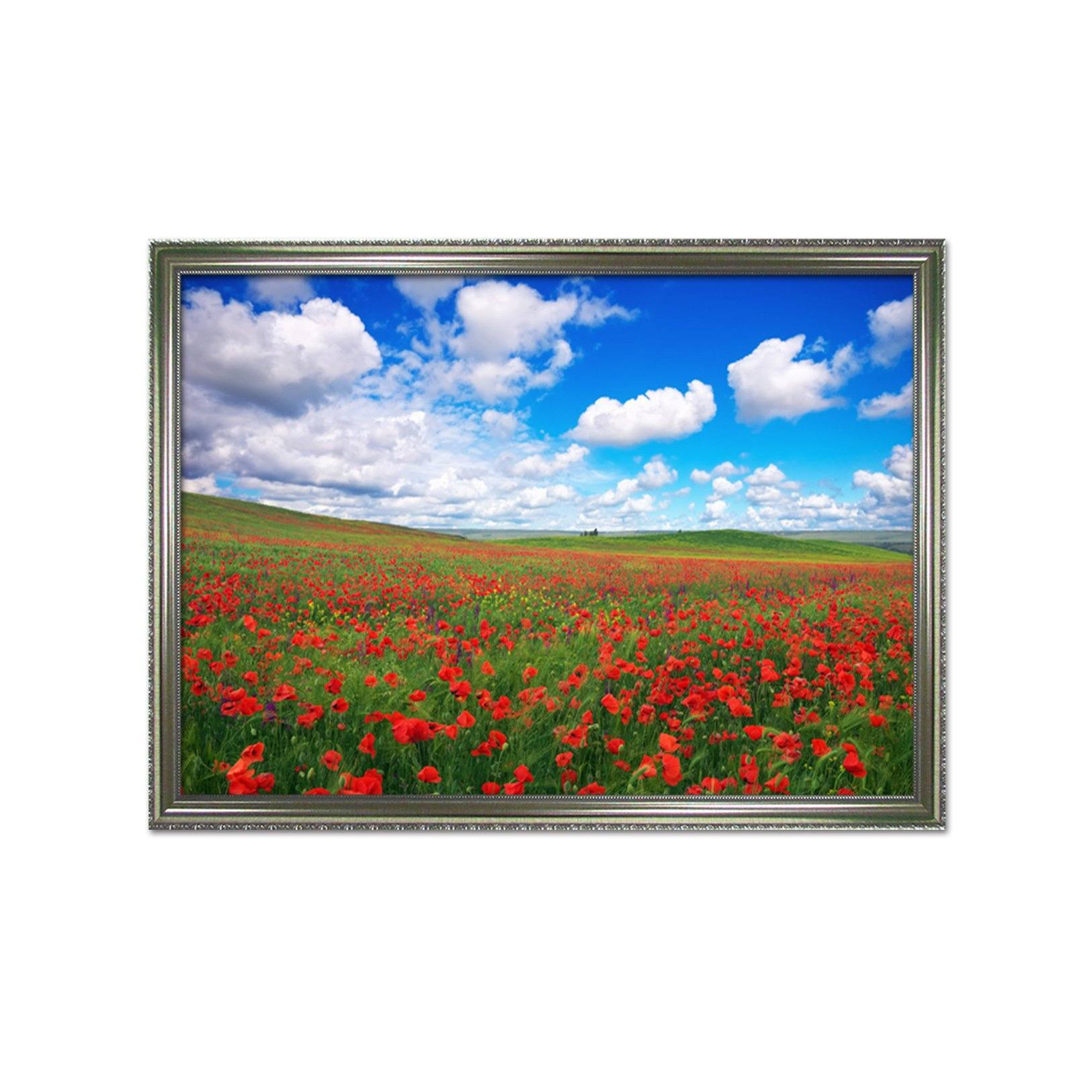 3D Flower Sea 168 Fake Framed Print Painting Wallpaper AJ Creativity Home 