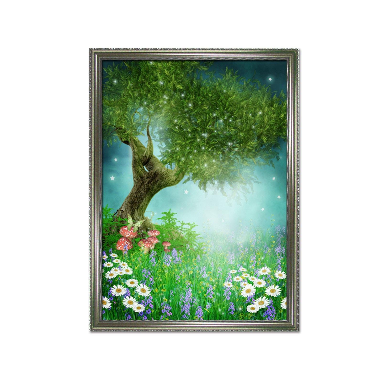 3D Mushroom Star 136 Fake Framed Print Painting Wallpaper AJ Creativity Home 