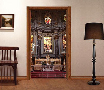 3D dome classical architecture door mural Wallpaper AJ Wallpaper 