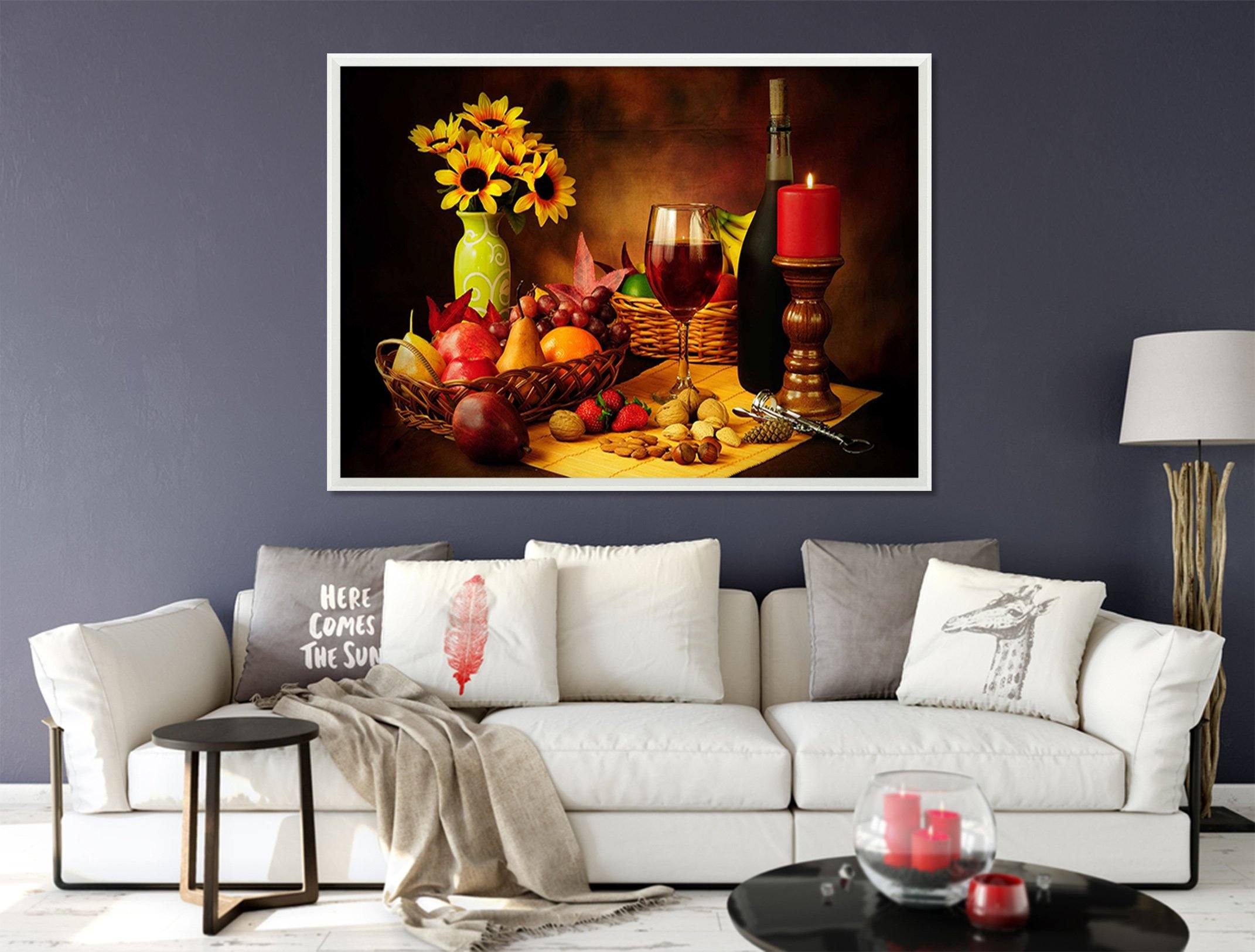 3D Single Light Dinner 117 Fake Framed Print Painting Wallpaper AJ Creativity Home 