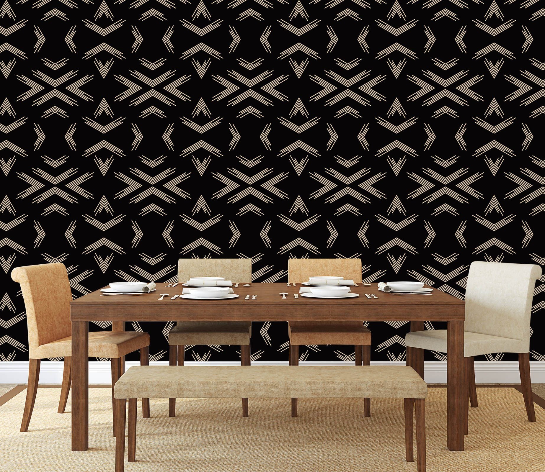 3D Corner Pattern 300 Wallpaper AJ Wallpaper 