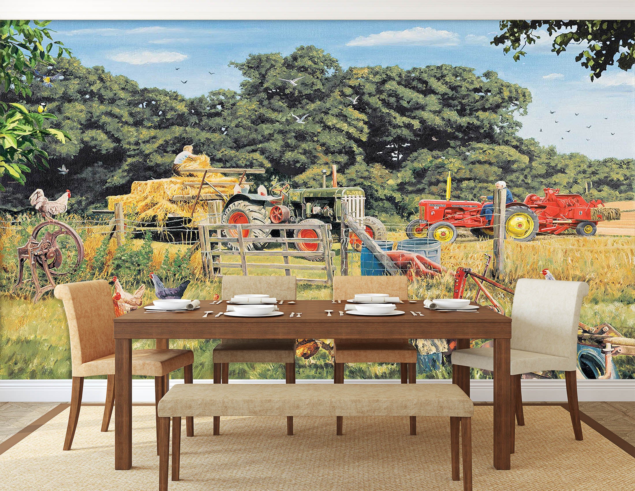 3D Big Farm Tree 8924 Trevor Mitchell Wall Mural Wall Murals