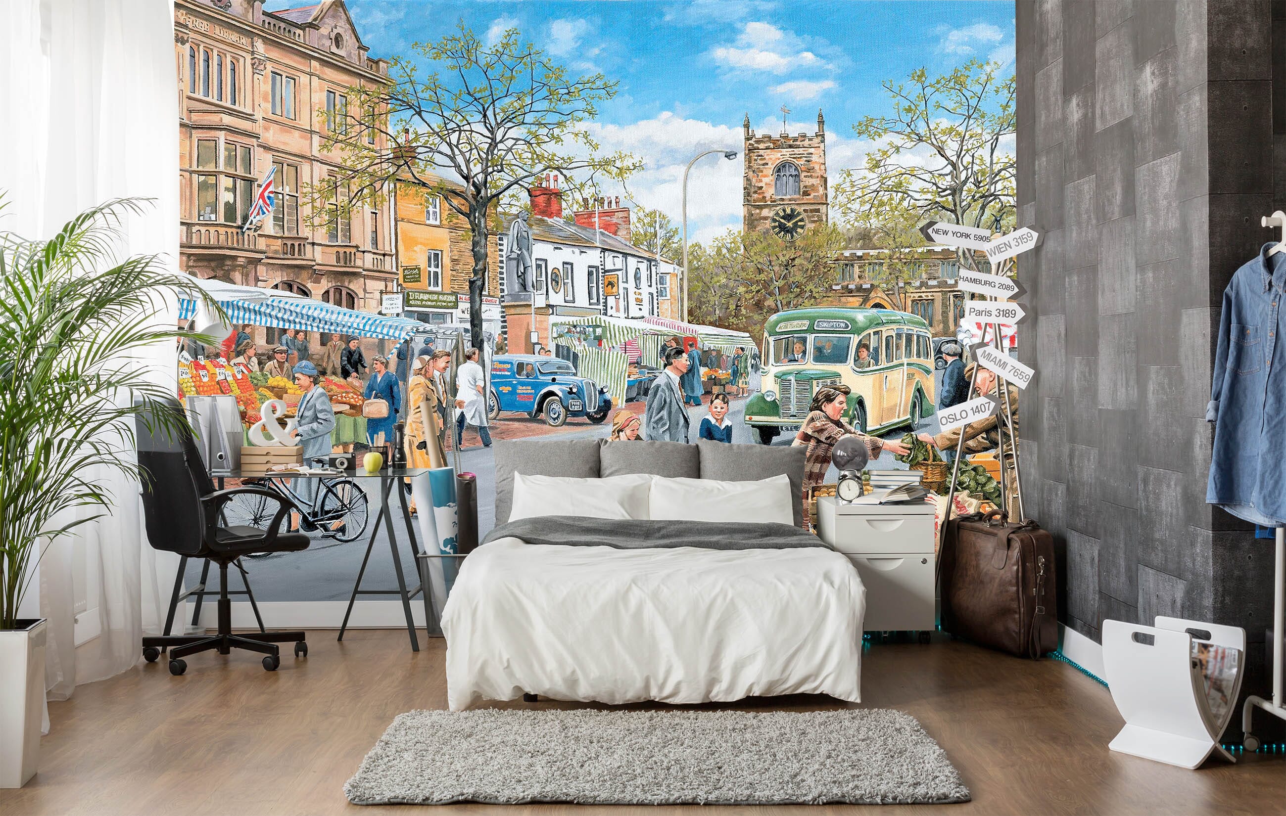 3D Market Day 1036 Trevor Mitchell Wall Mural Wall Murals Wallpaper AJ Wallpaper 2 