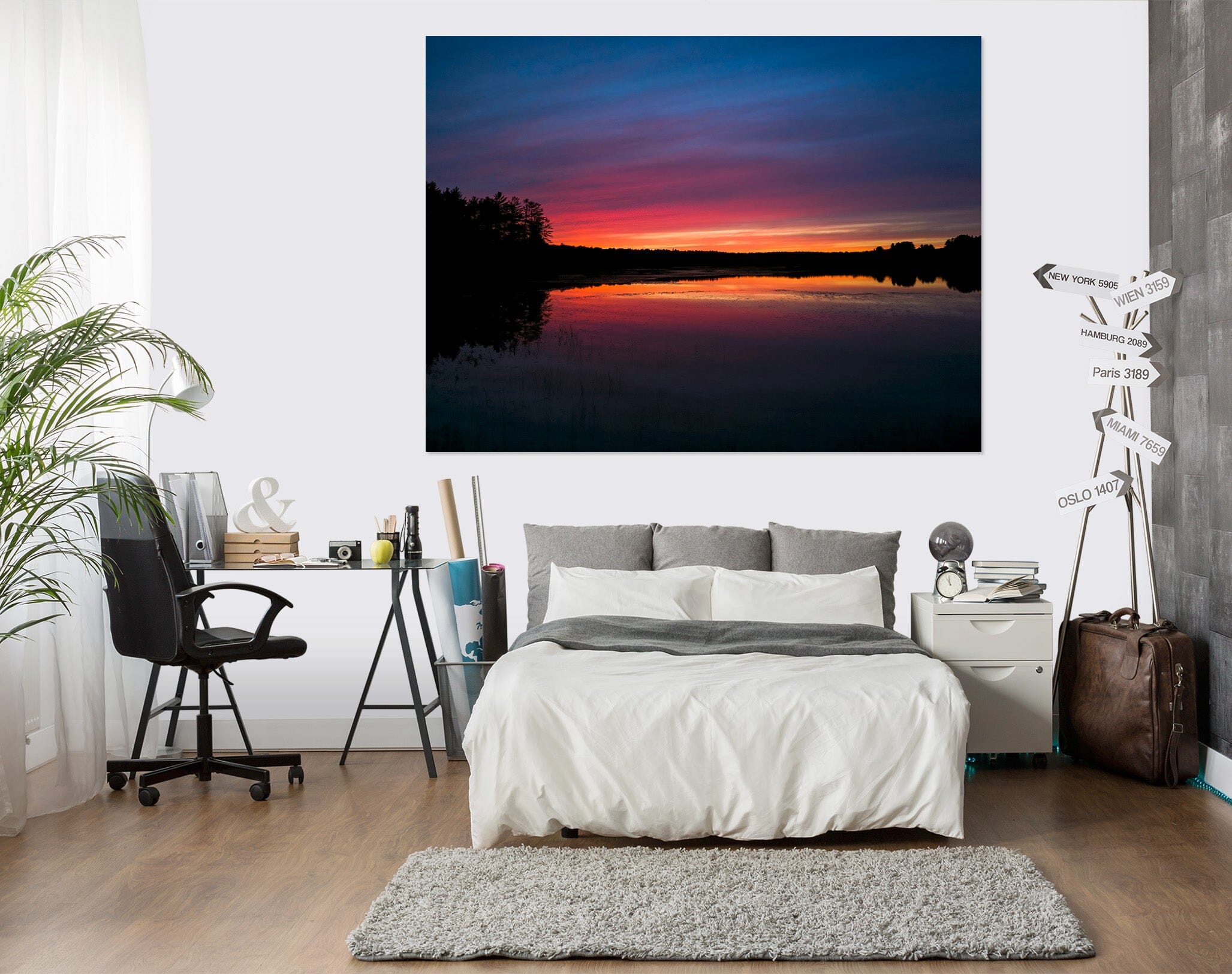3D Sunset Sea 130 Jerry LoFaro Wall Sticker Wallpaper AJ Wallpaper 2 
