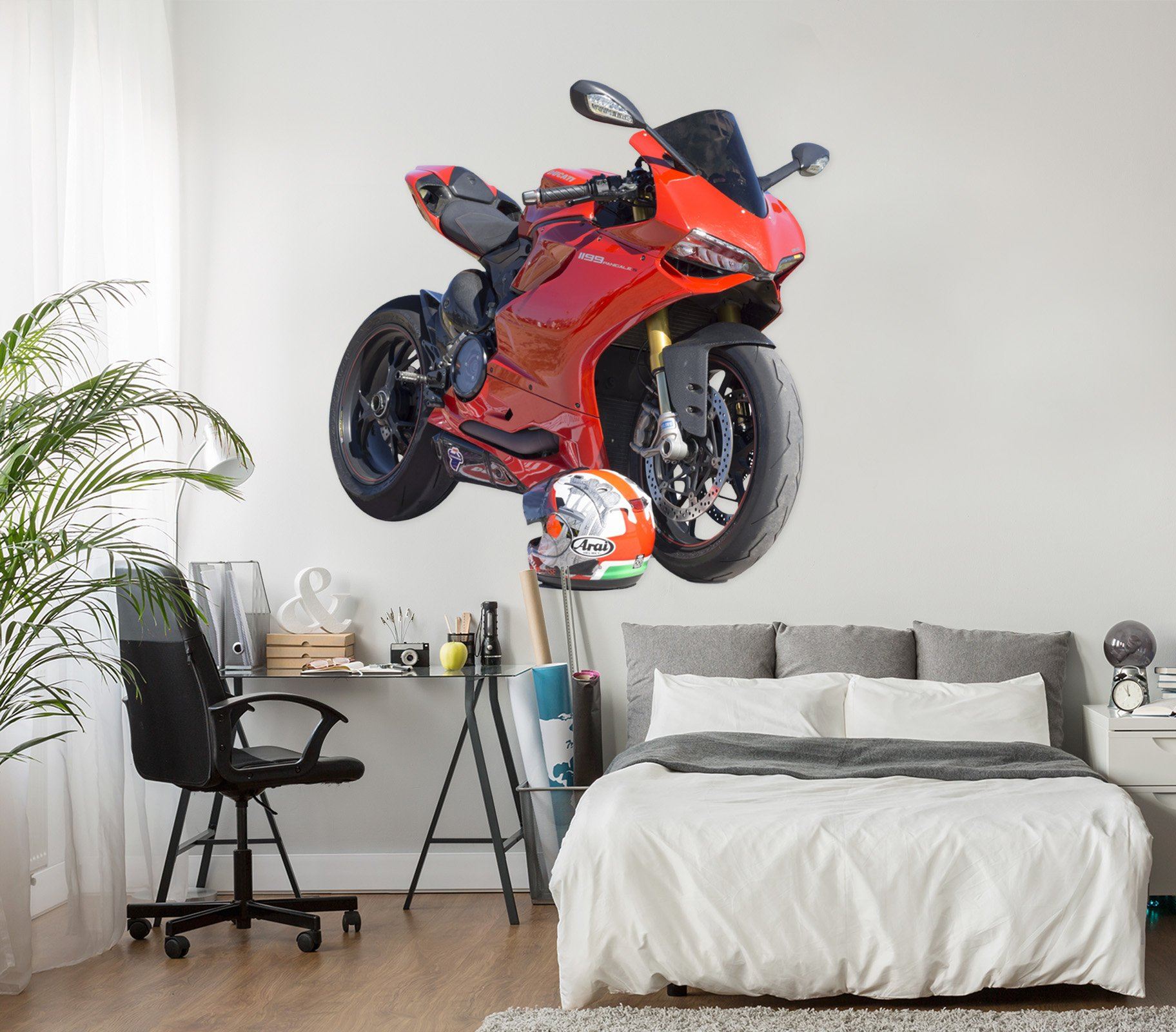 3D Ducati Red 0283 Vehicles Wallpaper AJ Wallpaper 