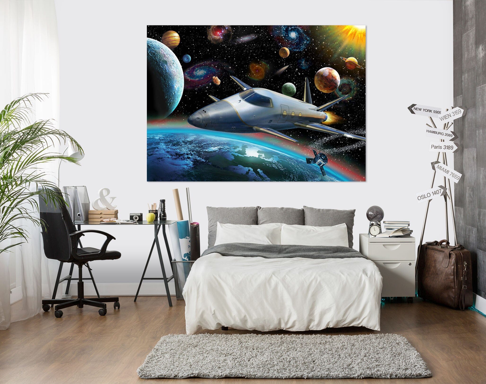 3D Starship 022 Adrian Chesterman Wall Sticker Wallpaper AJ Wallpaper 2 