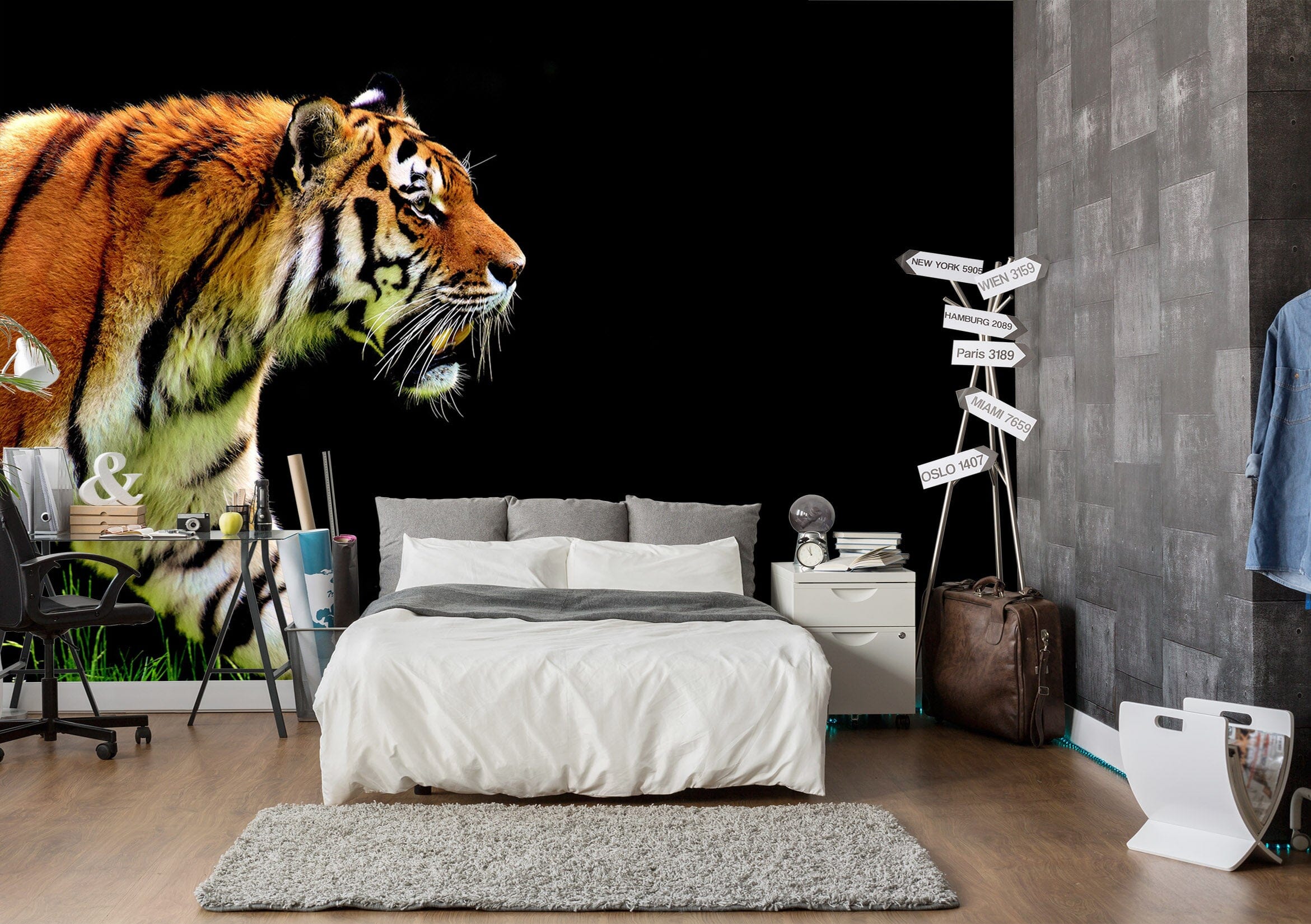3D Tiger Mighty 270 Wall Murals Wallpaper AJ Wallpaper 2 