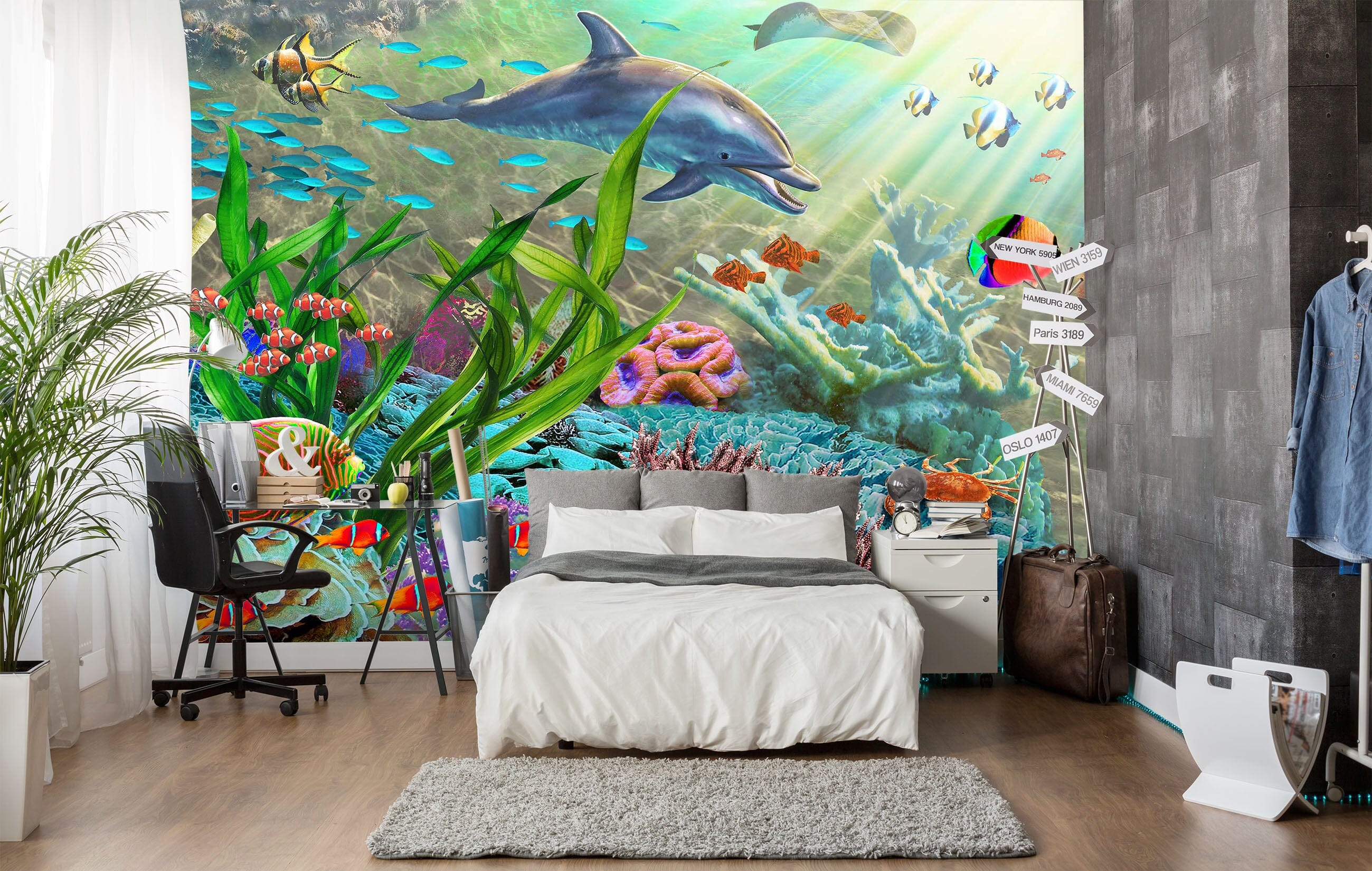 3D Colored Sea Floor 1412 Adrian Chesterman Wall Mural Wall Murals Wallpaper AJ Wallpaper 2 