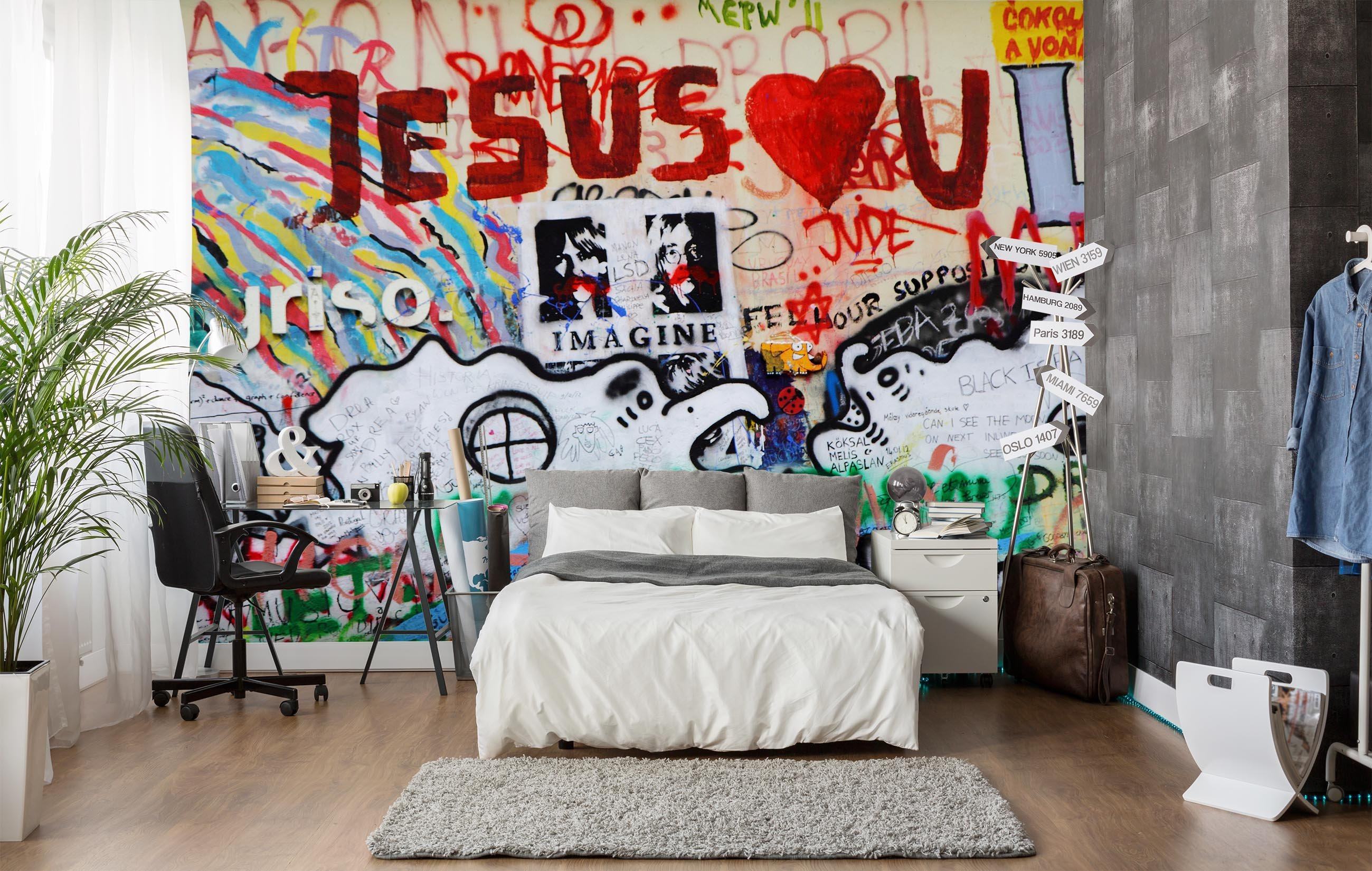 3D Wall Painting Graffiti 698 Wallpaper AJ Wallpaper 