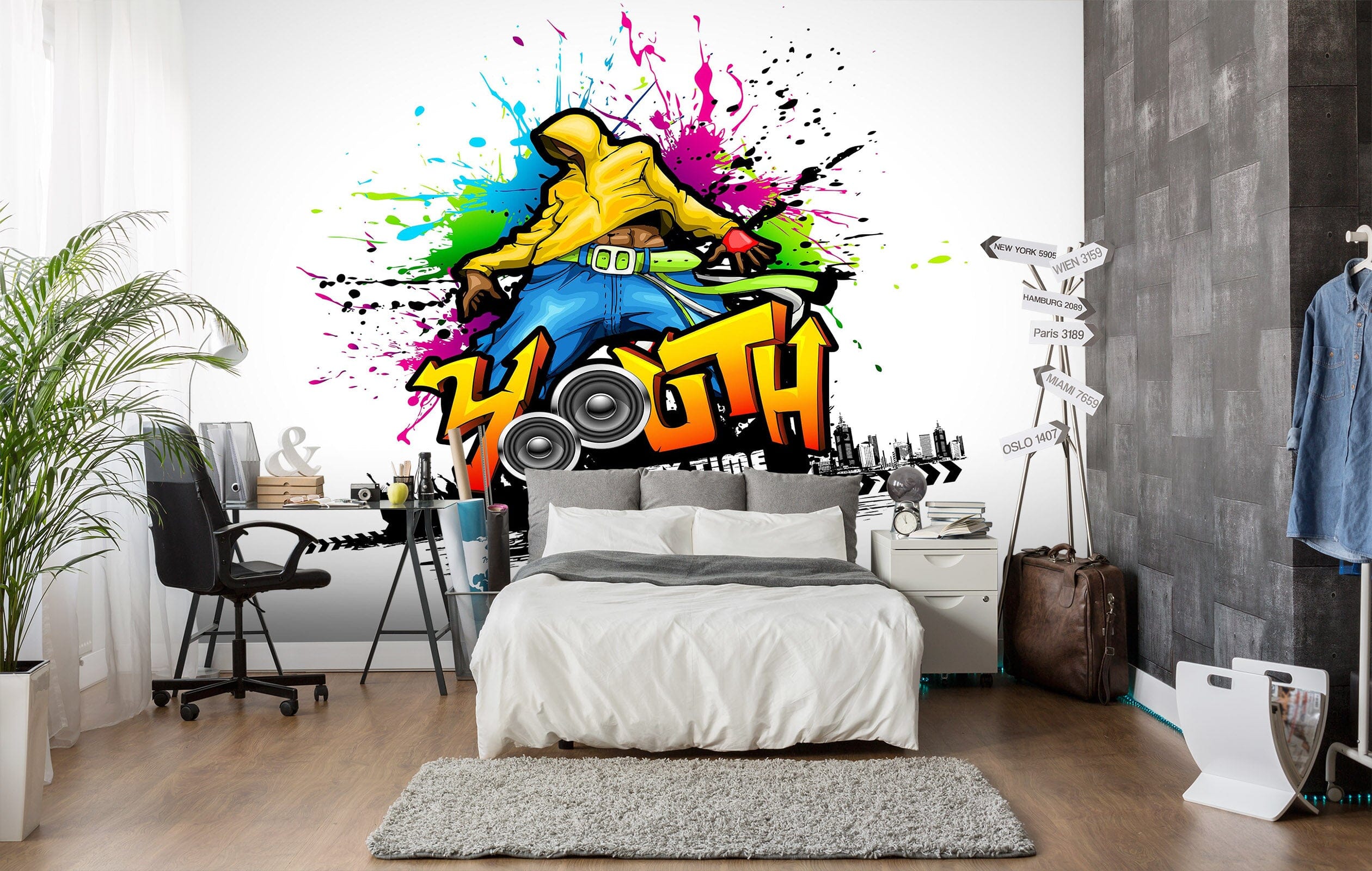 3D Graffiti Illustration 1714 Wall Murals Wallpaper AJ Wallpaper 2 