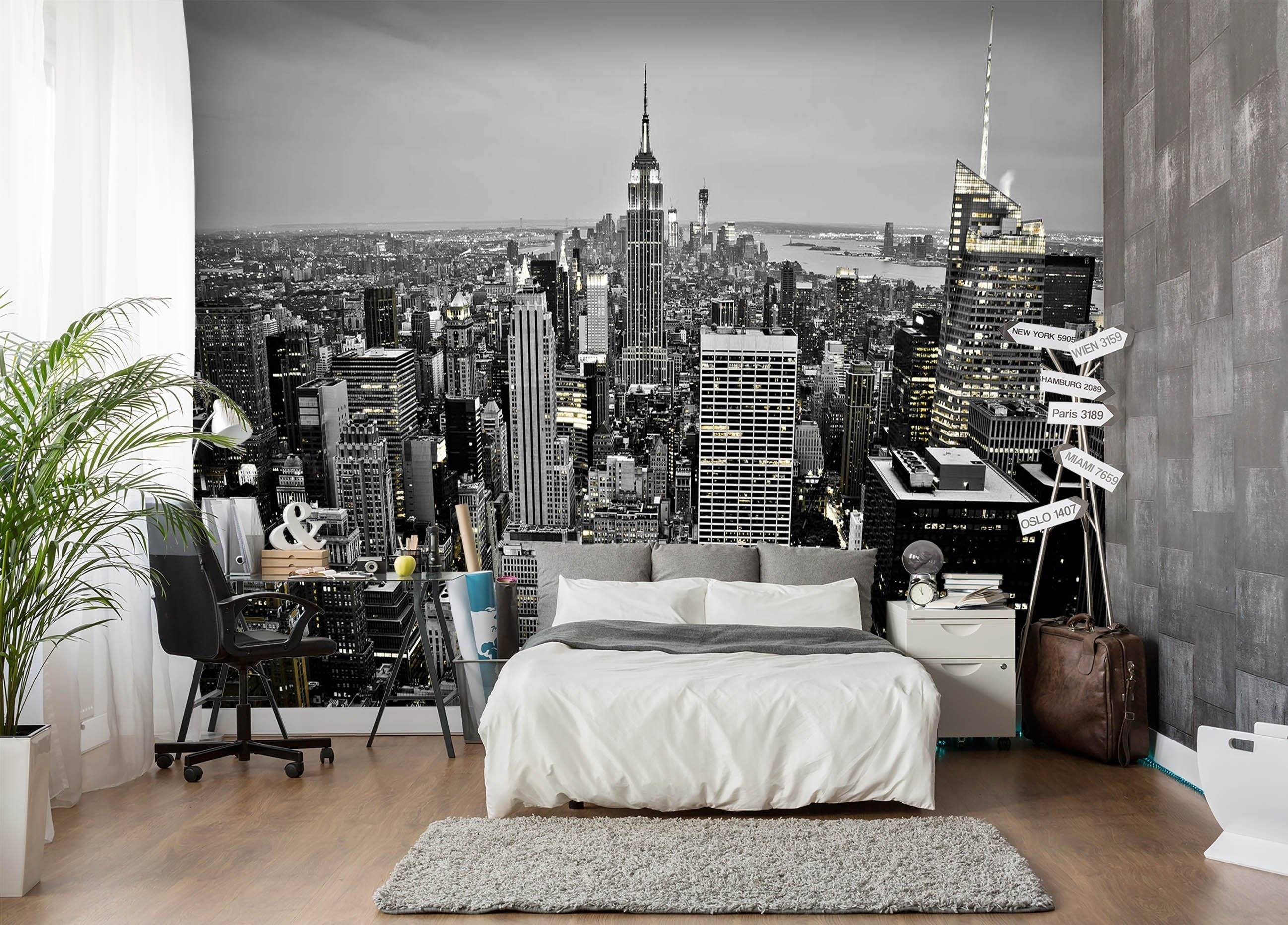 3D Black And White City 654 Wallpaper AJ Wallpaper 2 