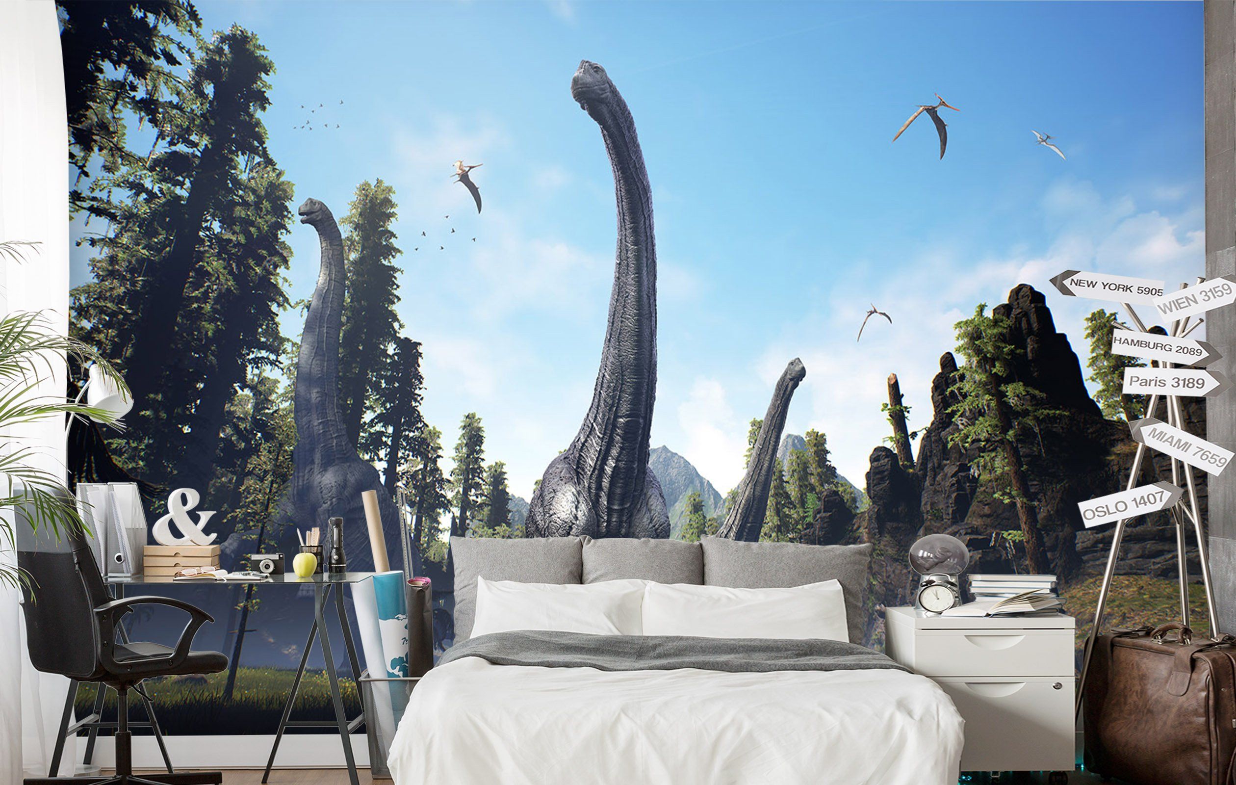 3D Long Necked Dragon 166 Wallpaper AJ Wallpaper 