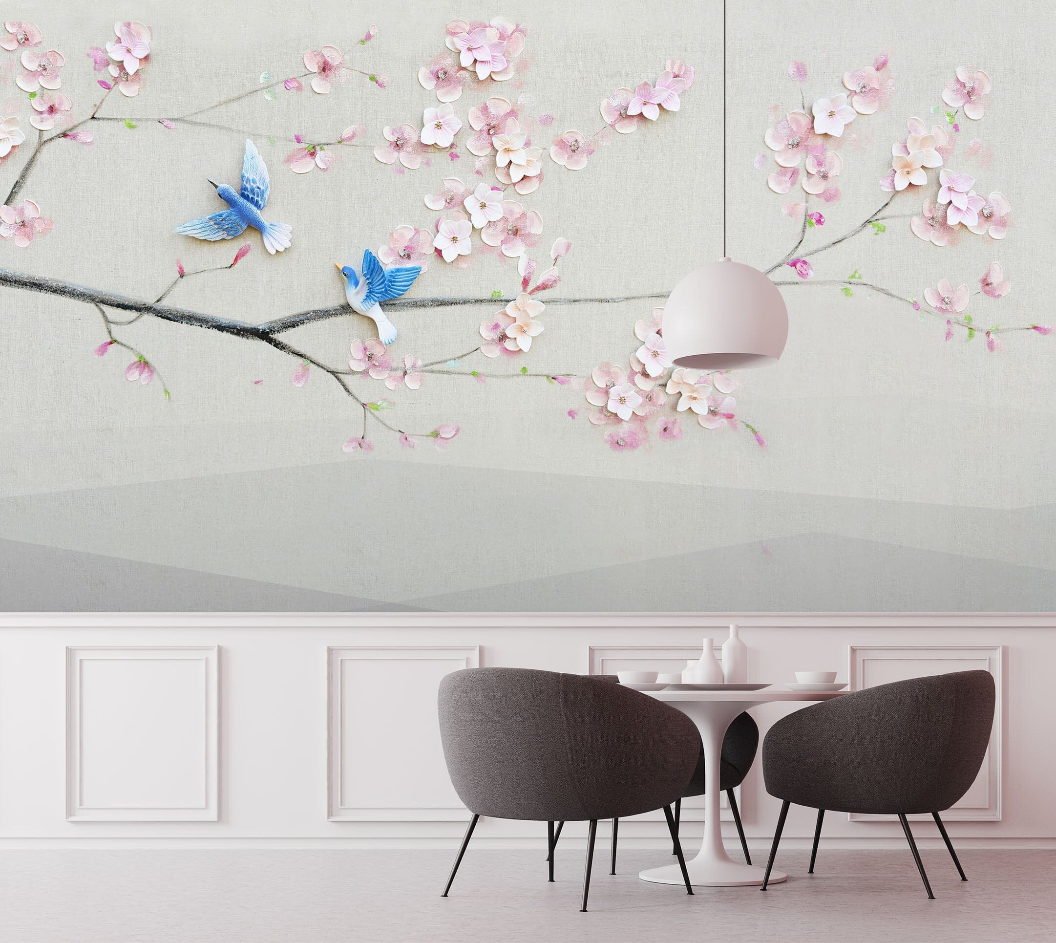3D Peach Blossom 1460 Wall Murals Wallpaper AJ Wallpaper 2 