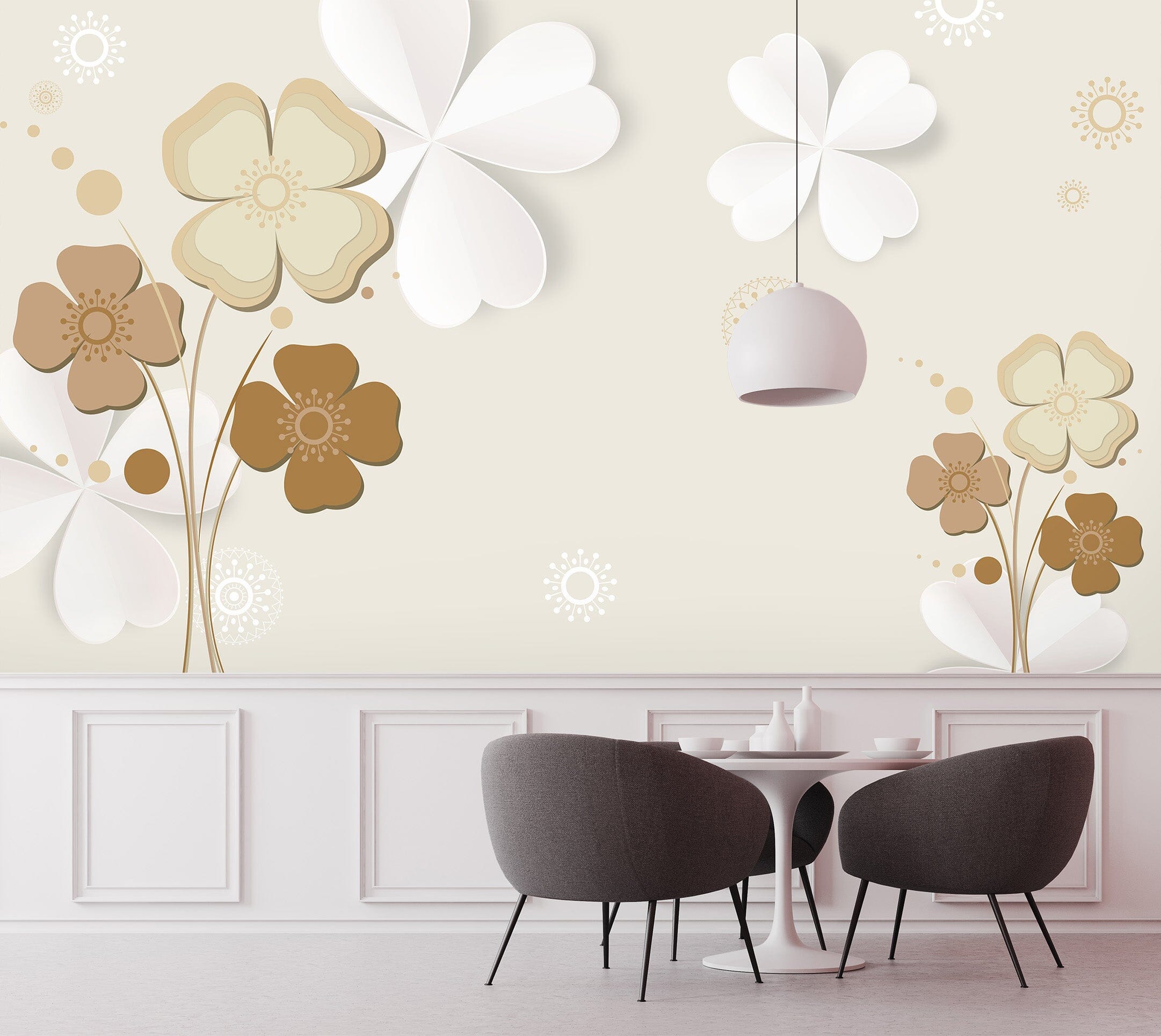 3D Origami Flowers 1522 Wall Murals Wallpaper AJ Wallpaper 2 