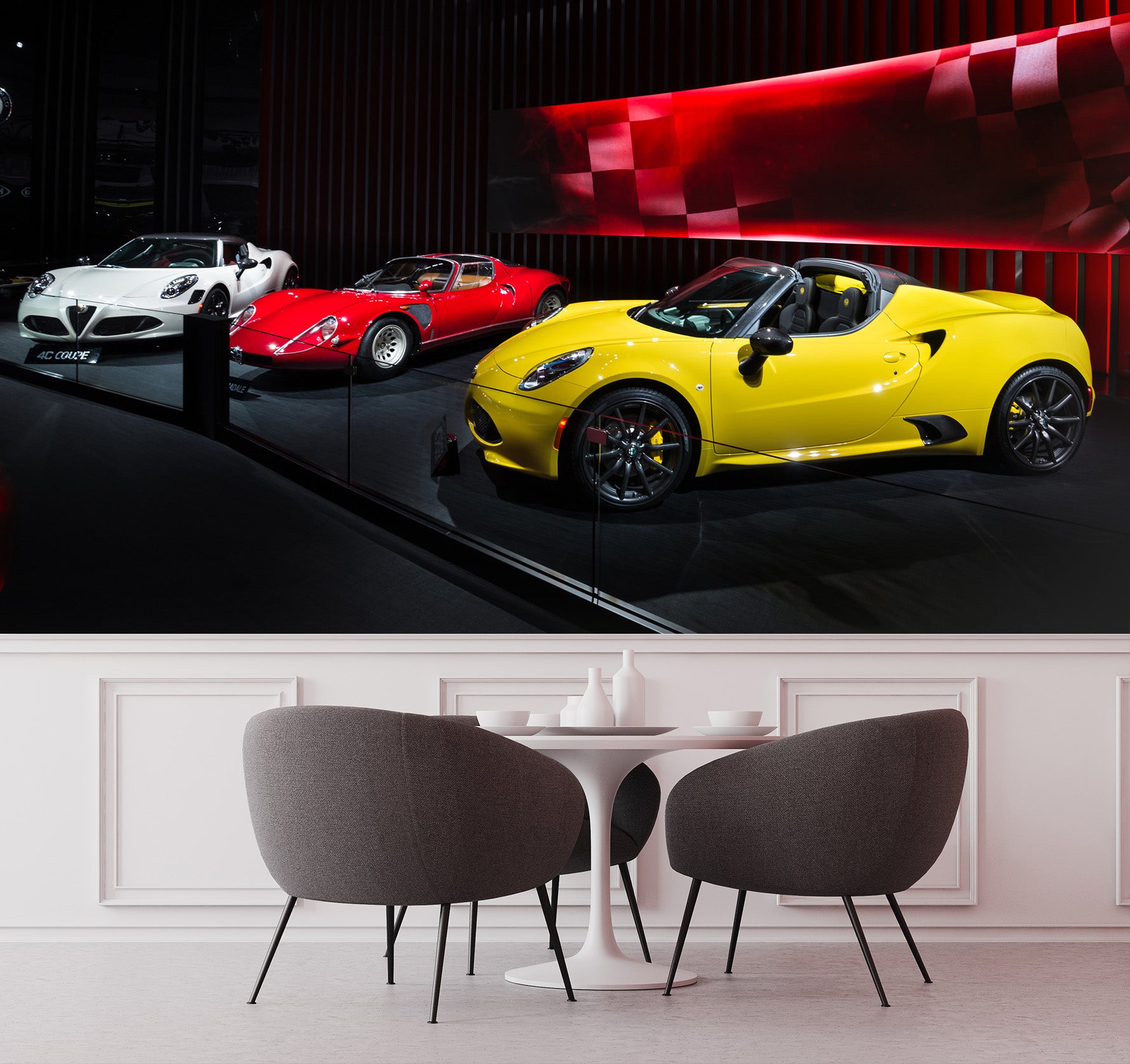 3D Sports Car Show 330 Vehicle Wall Murals