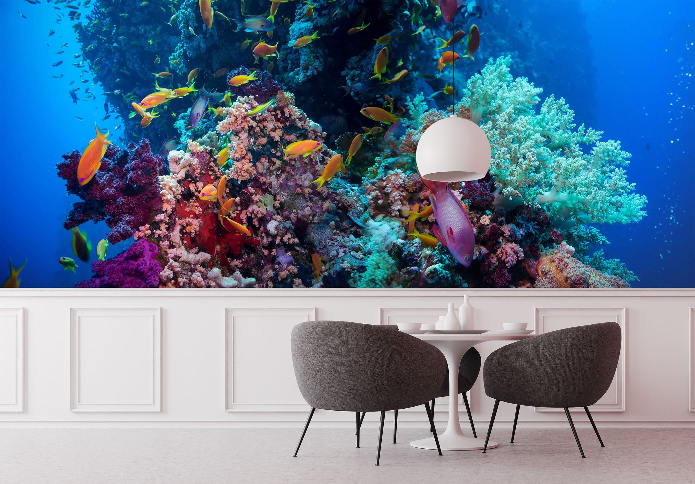 3D Yellow Fish 243 Wall Murals Wallpaper AJ Wallpaper 2 