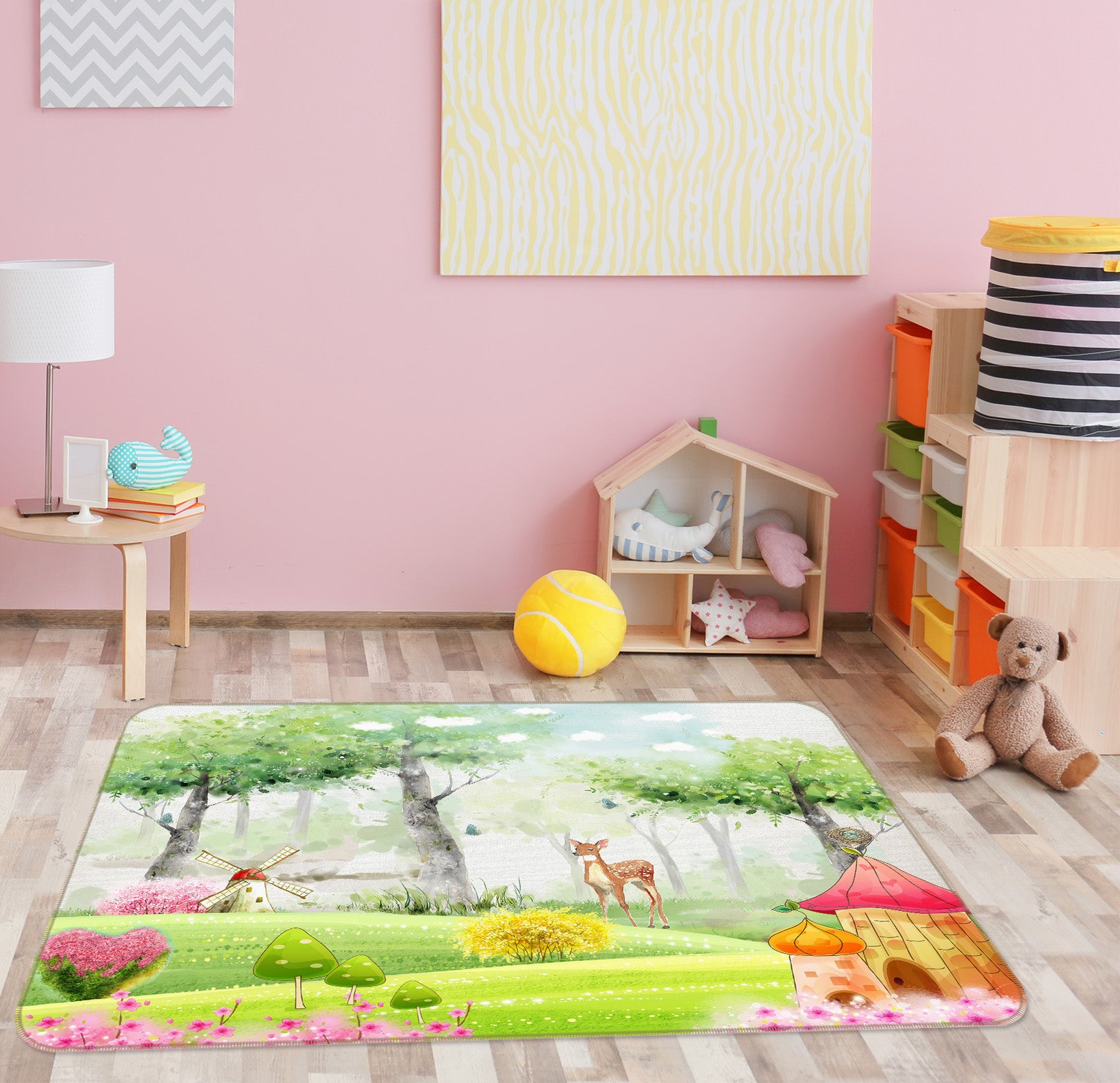 3D Trees 34056 Non Slip Rug Mat