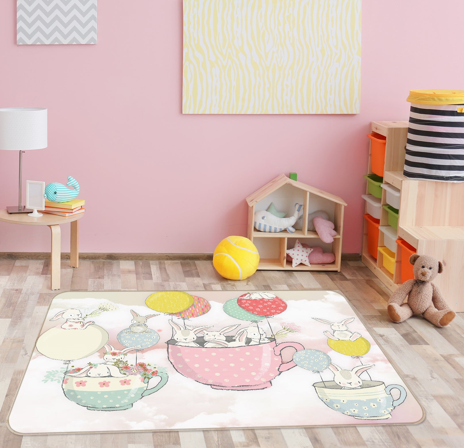 3D Cup Balloon 34004 Non Slip Rug Mat