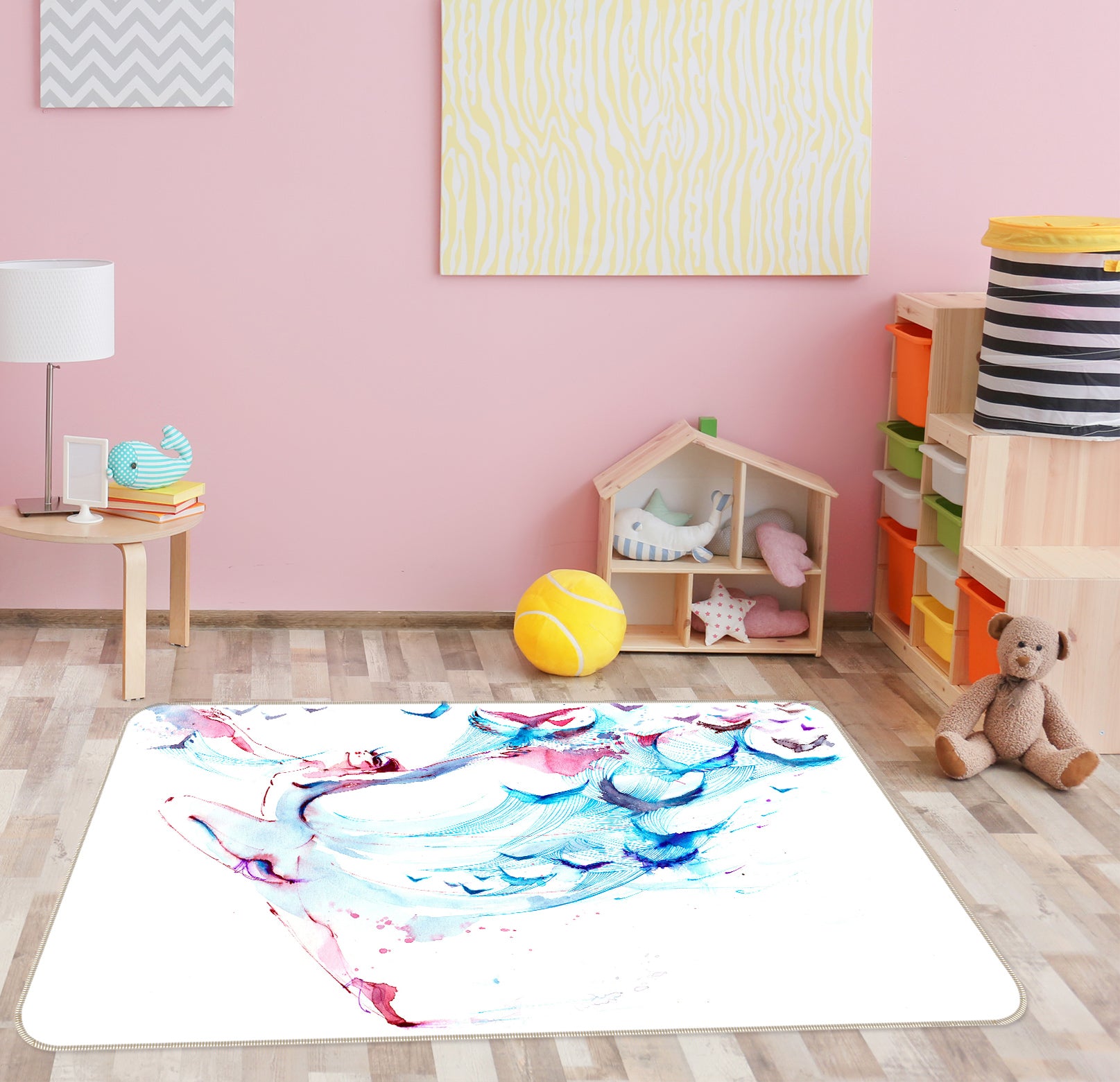 3D Pattern 76282 Non Slip Rug Mat