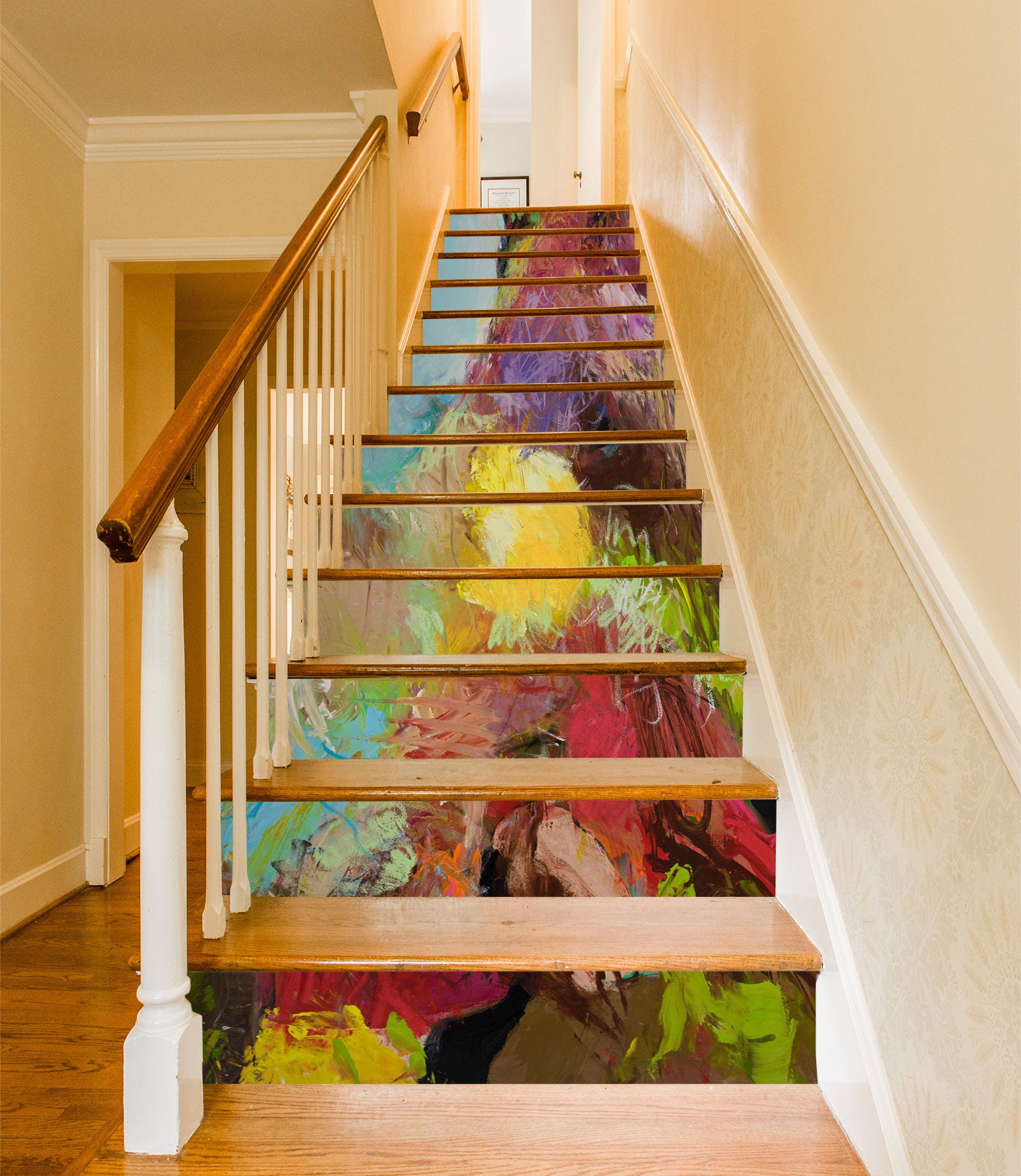3D Oil Painting Color Texture 90182 Allan P. Friedlander Stair Risers