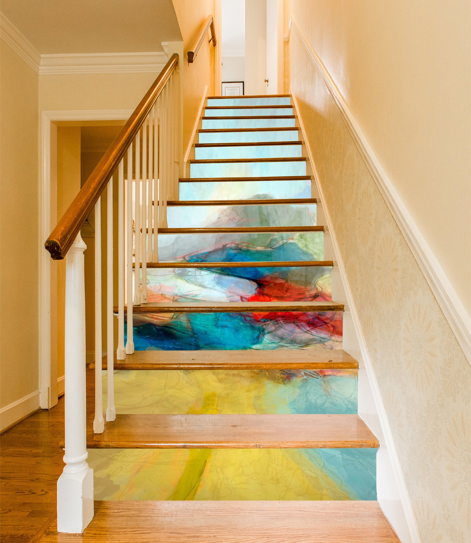 3D Colorful Pattern 104226 Michael Tienhaara Stair Risers