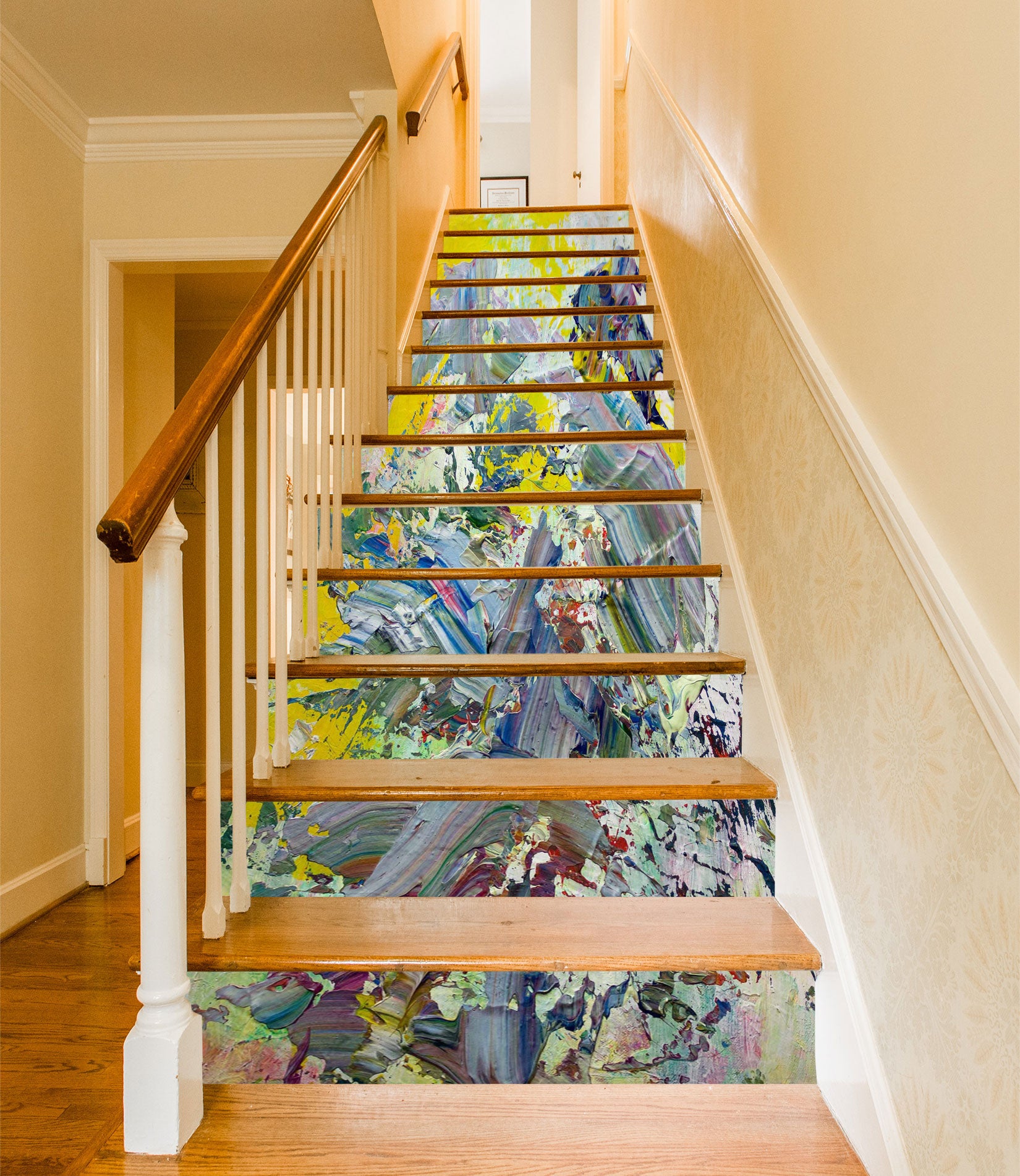 3D Oil Painting Pattern 9085 Allan P. Friedlander Stair Risers
