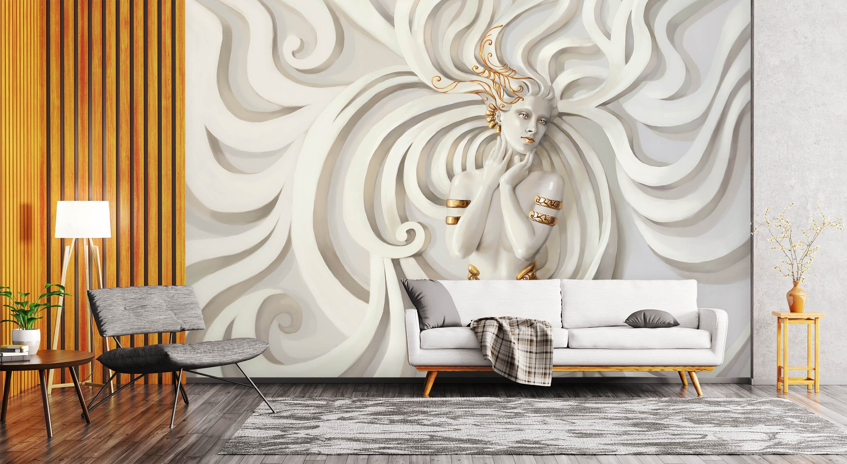 3D Female Sculpture 1117 Wall Murals Wallpaper AJ Wallpaper 2 