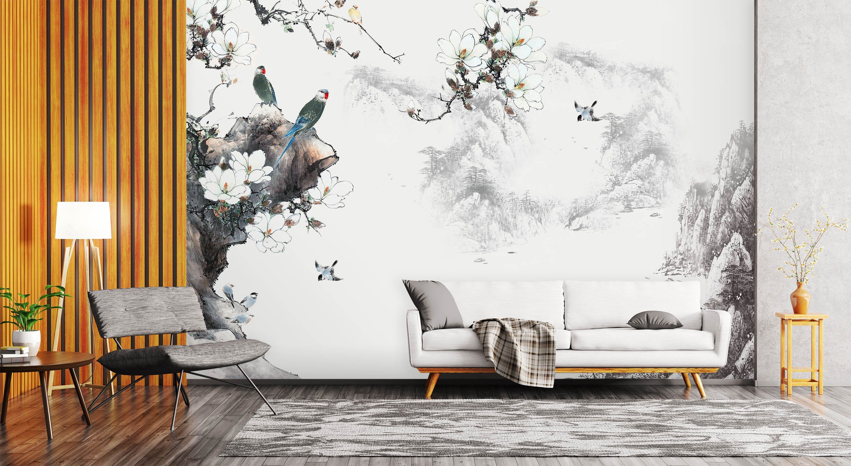 3D Misty Valley 1629 Wall Murals Wallpaper AJ Wallpaper 2 