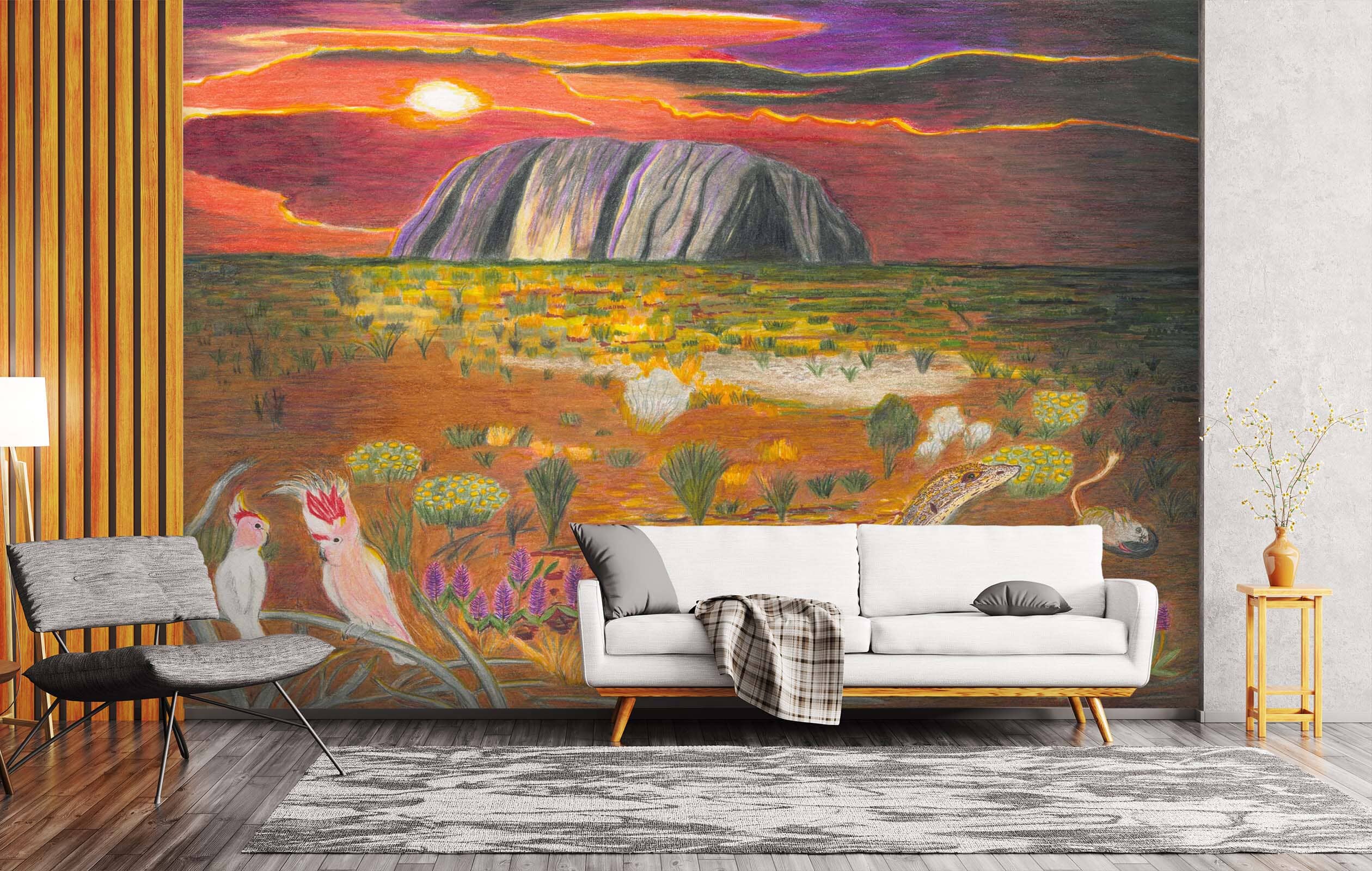 3D Dusk Garden 1413 Michael Sewell Wall Mural Wall Murals Wallpaper AJ Wallpaper 2 