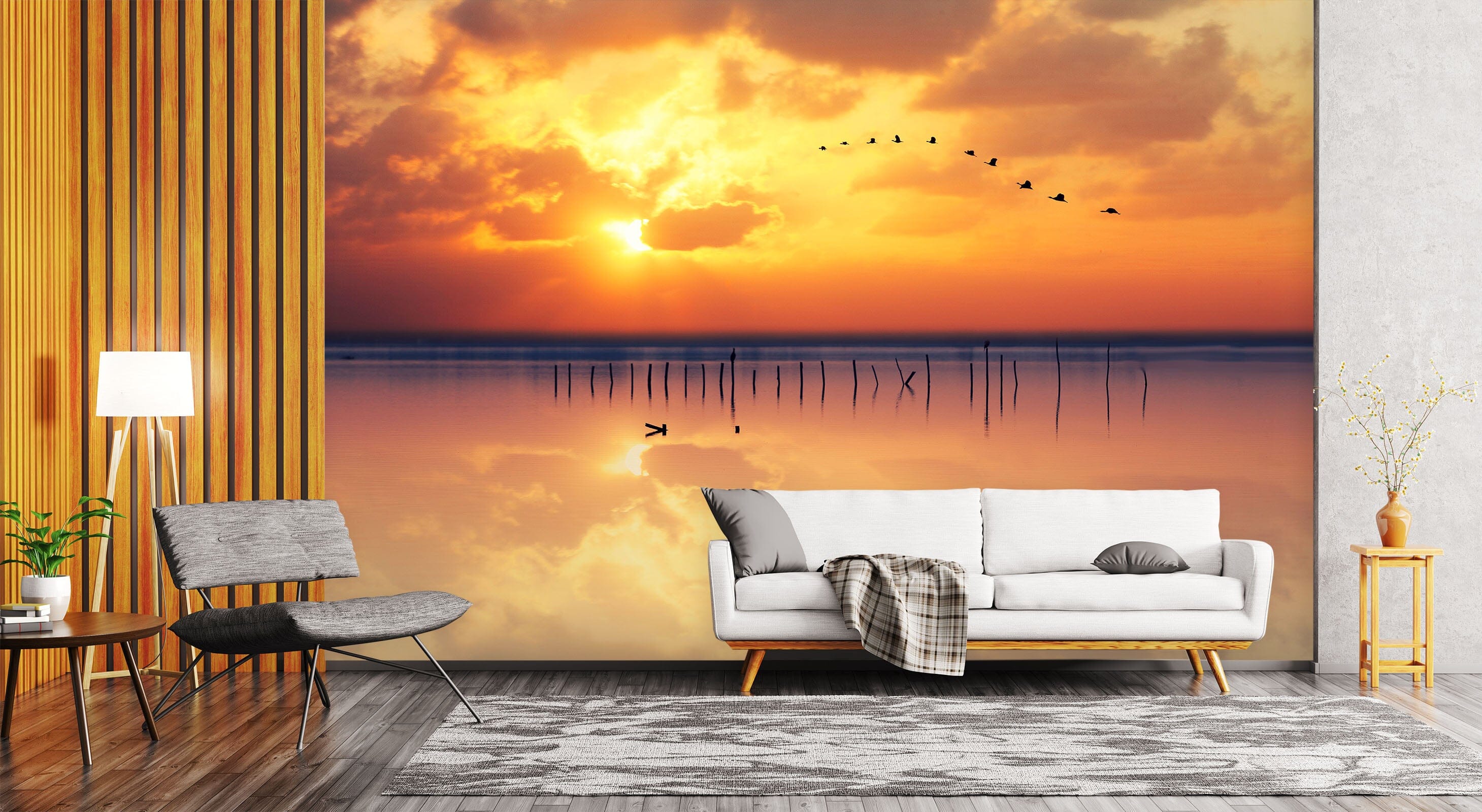 3D Sunset Sea 1406 Marco Carmassi Wall Mural Wall Murals Wallpaper AJ Wallpaper 2 