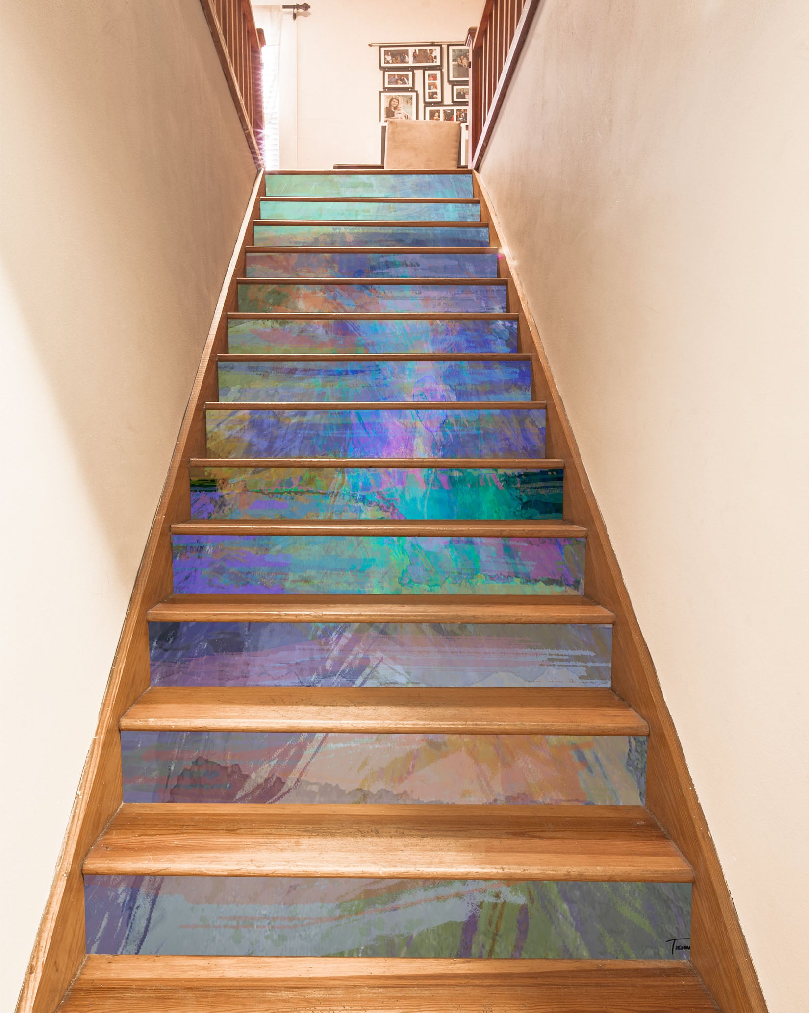 3D Textured Colored 104208 Michael Tienhaara Stair Risers