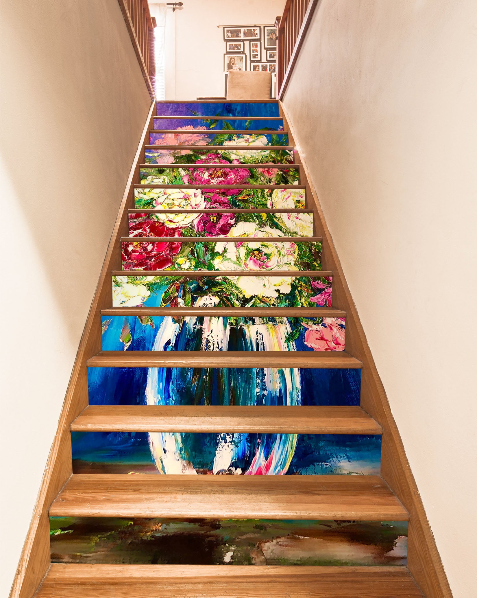 3D Colorful Flower Vase 2172 Skromova Marina Stair Risers