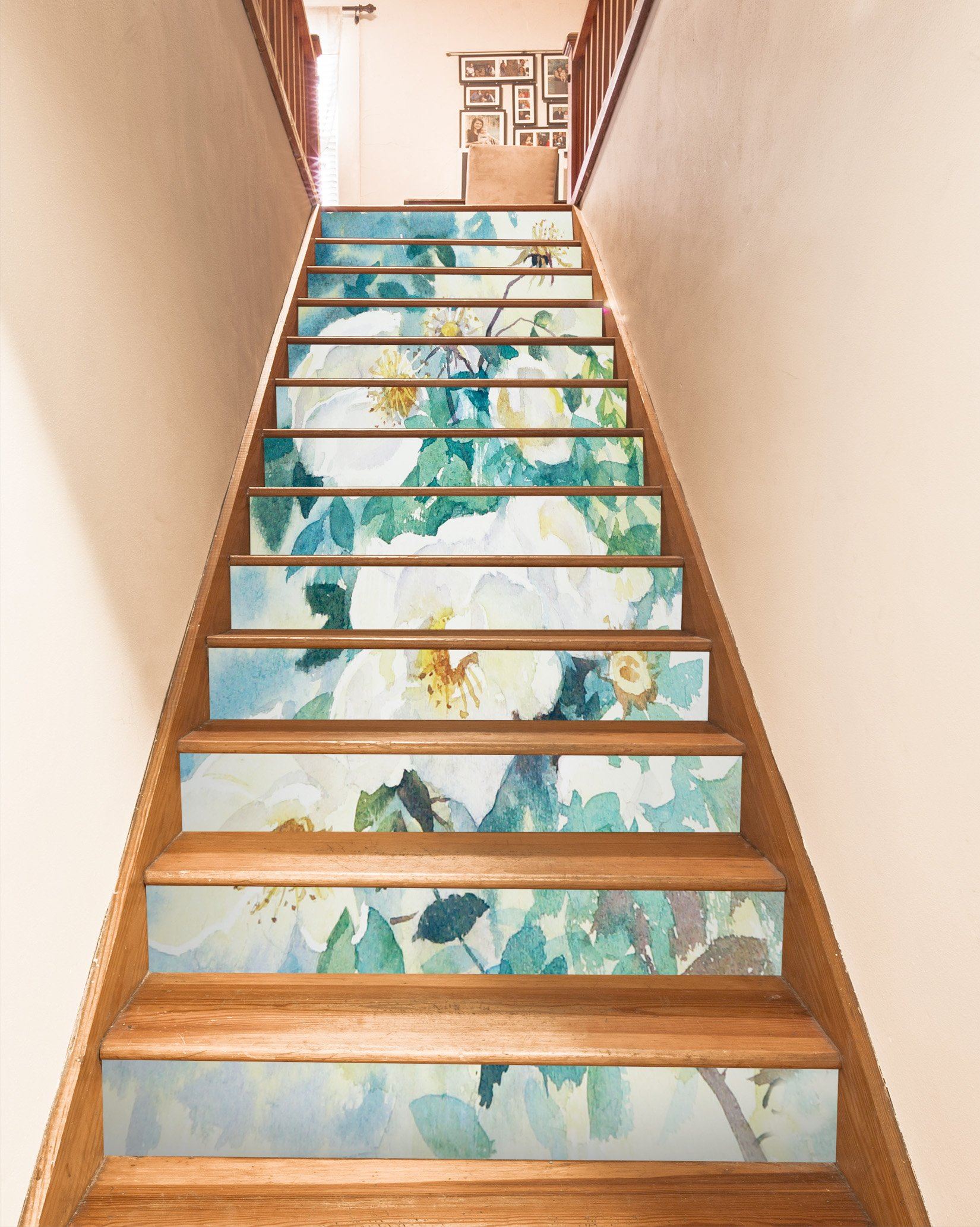 3D Flowers 1250 Stair Risers Wallpaper AJ Wallpaper 