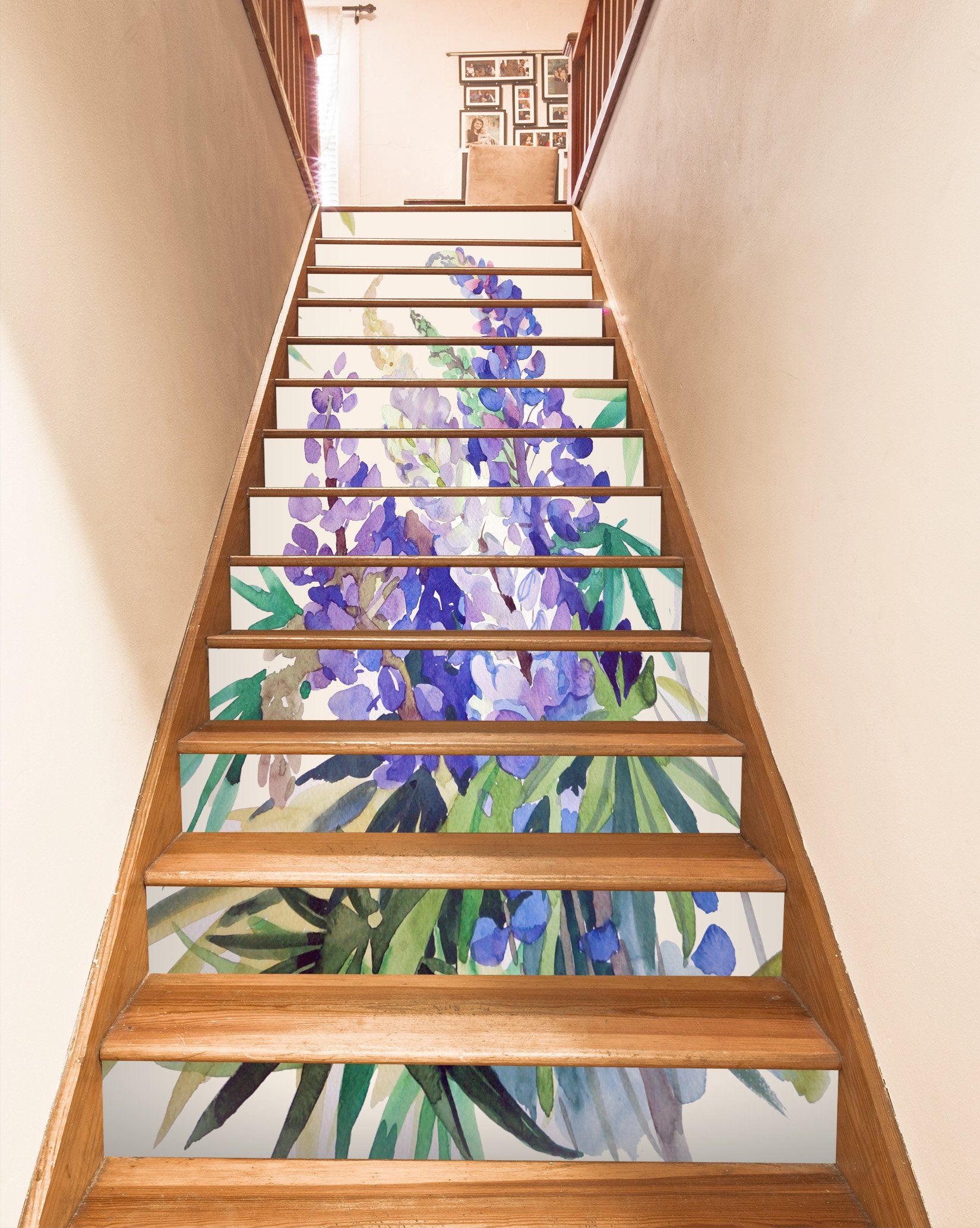 3D Flowers 1482 Stair Risers Wallpaper AJ Wallpaper 