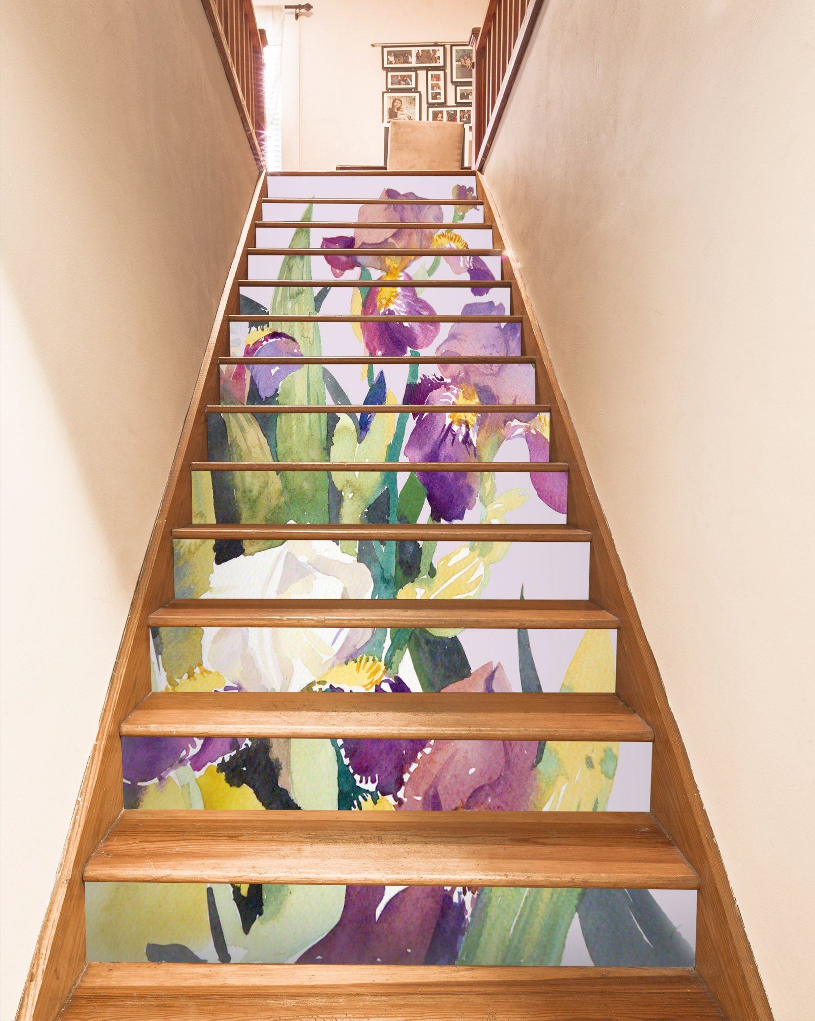3D Flowers 4426 Stair Risers Wallpaper AJ Wallpaper 