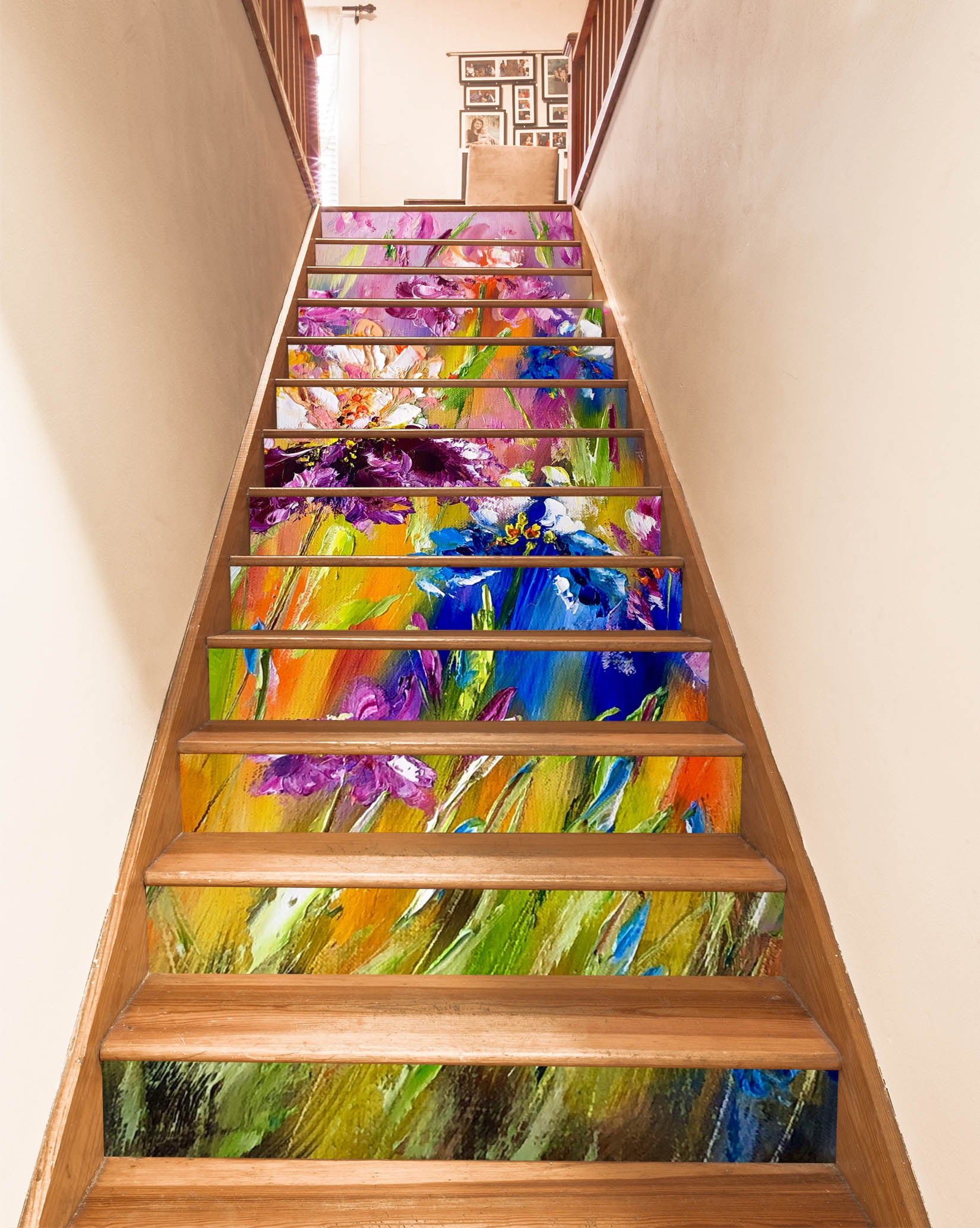 3D Bright Flowers 2014 Skromova Marina Stair Risers