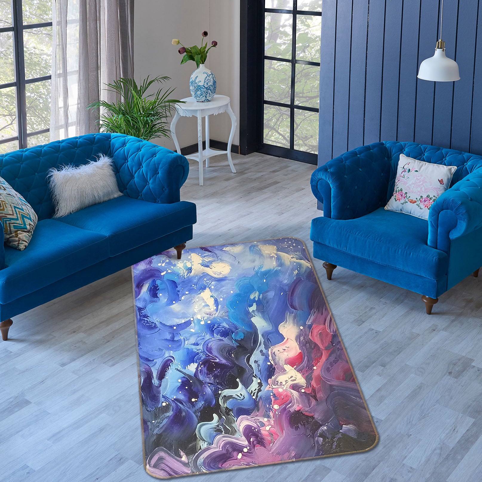 3D Colorful 27163 Non Slip Rug Mat