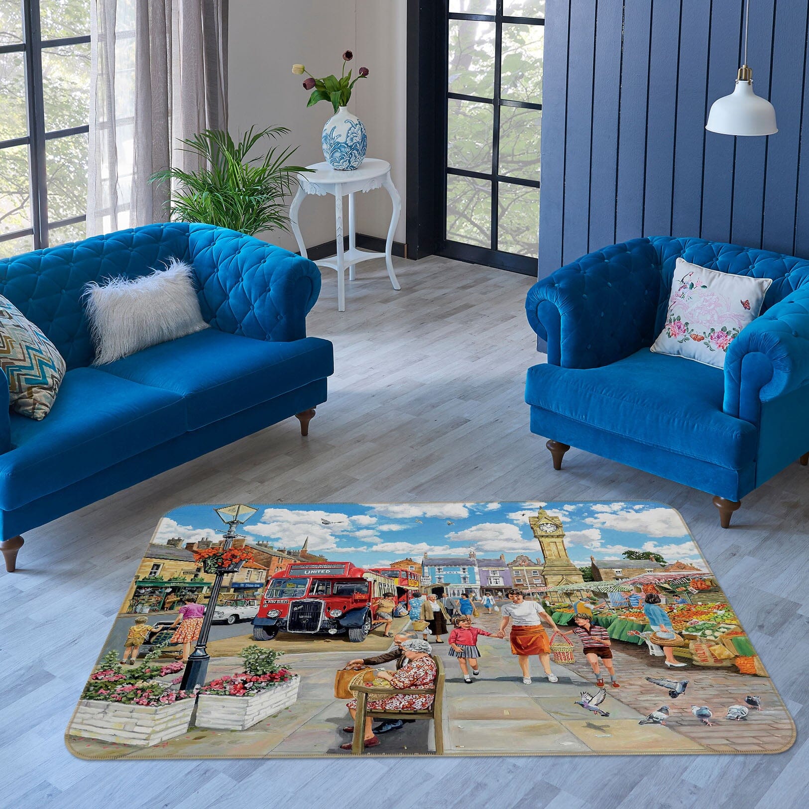 3D Lively City 1052 Trevor Mitchell Rug Non Slip Rug Mat Mat AJ Creativity Home 
