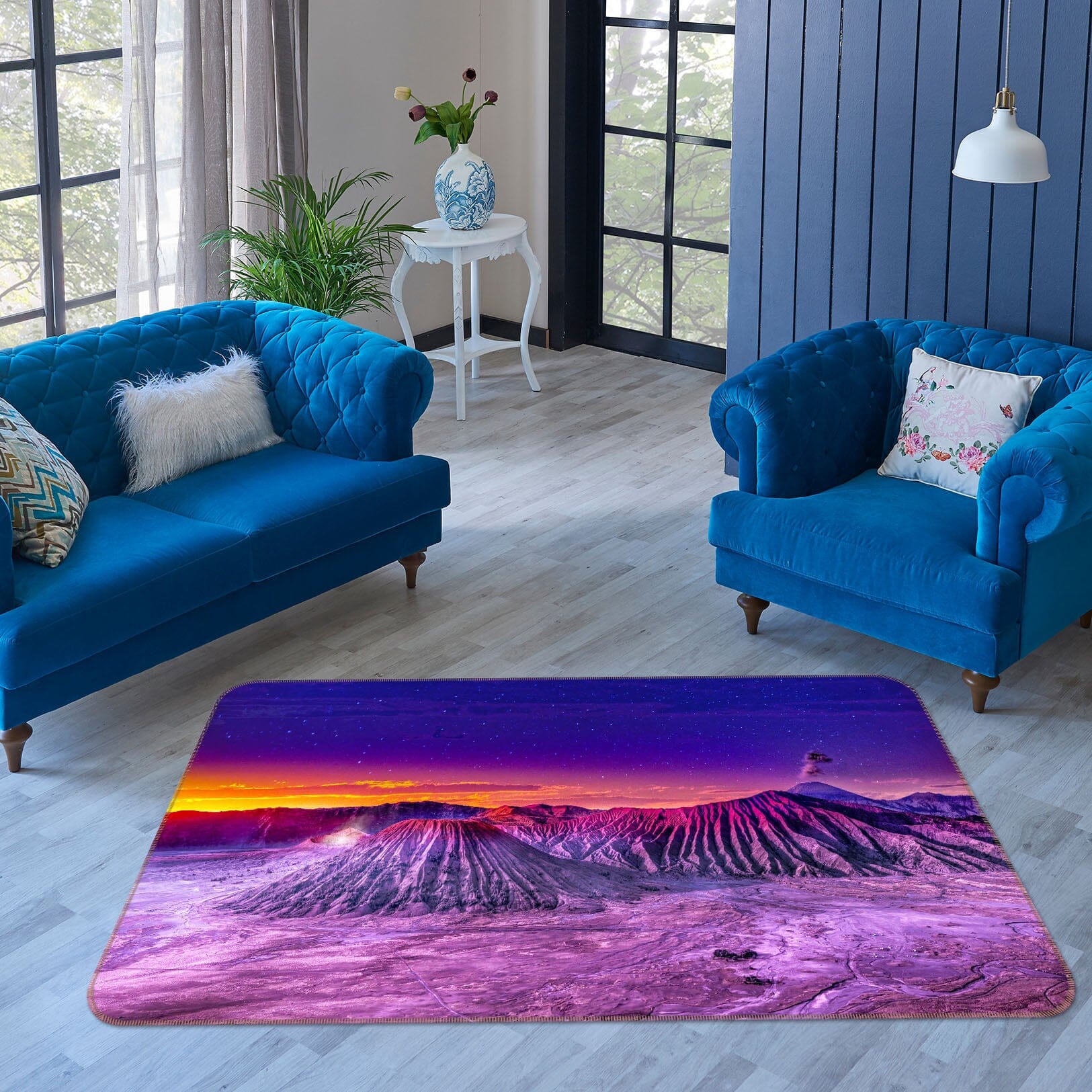3D Purple ea Water 1134 Marco Carmassi Rug Non Slip Rug Mat Mat AJ Creativity Home 