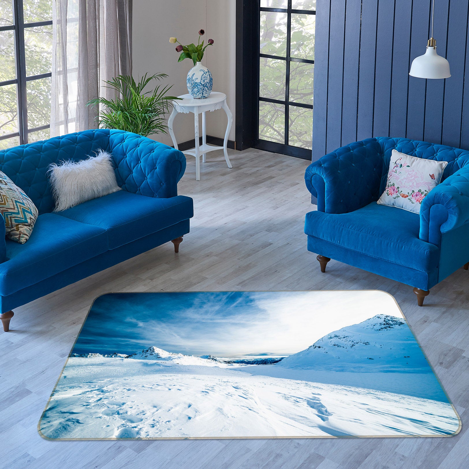 3D Glacier 35184 Non Slip Rug Mat