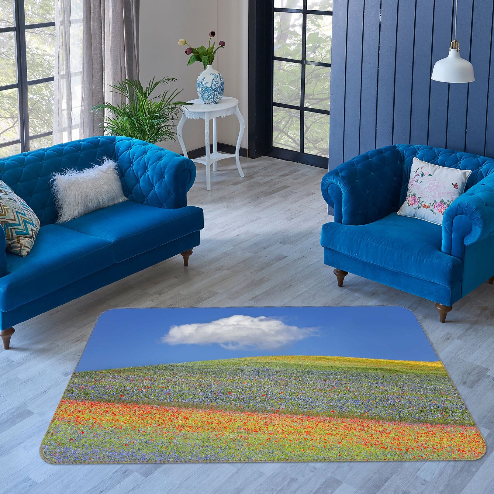 3D Summer Flowers 1153 Marco Carmassi Rug Non Slip Rug Mat Mat AJ Creativity Home 