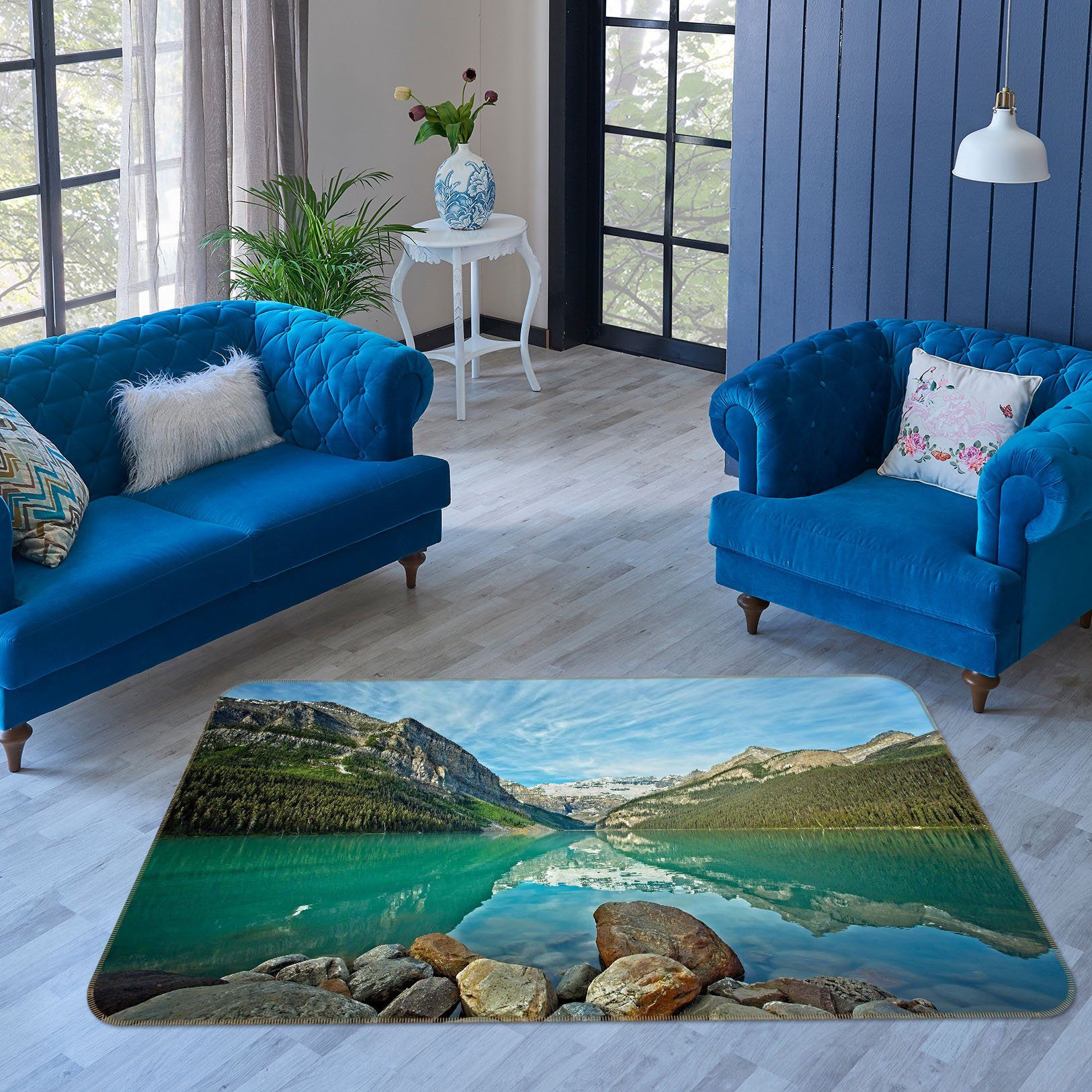 3D Boulders Water 1111 Kathy Barefield Rug Non Slip Rug Mat Mat AJ Creativity Home 