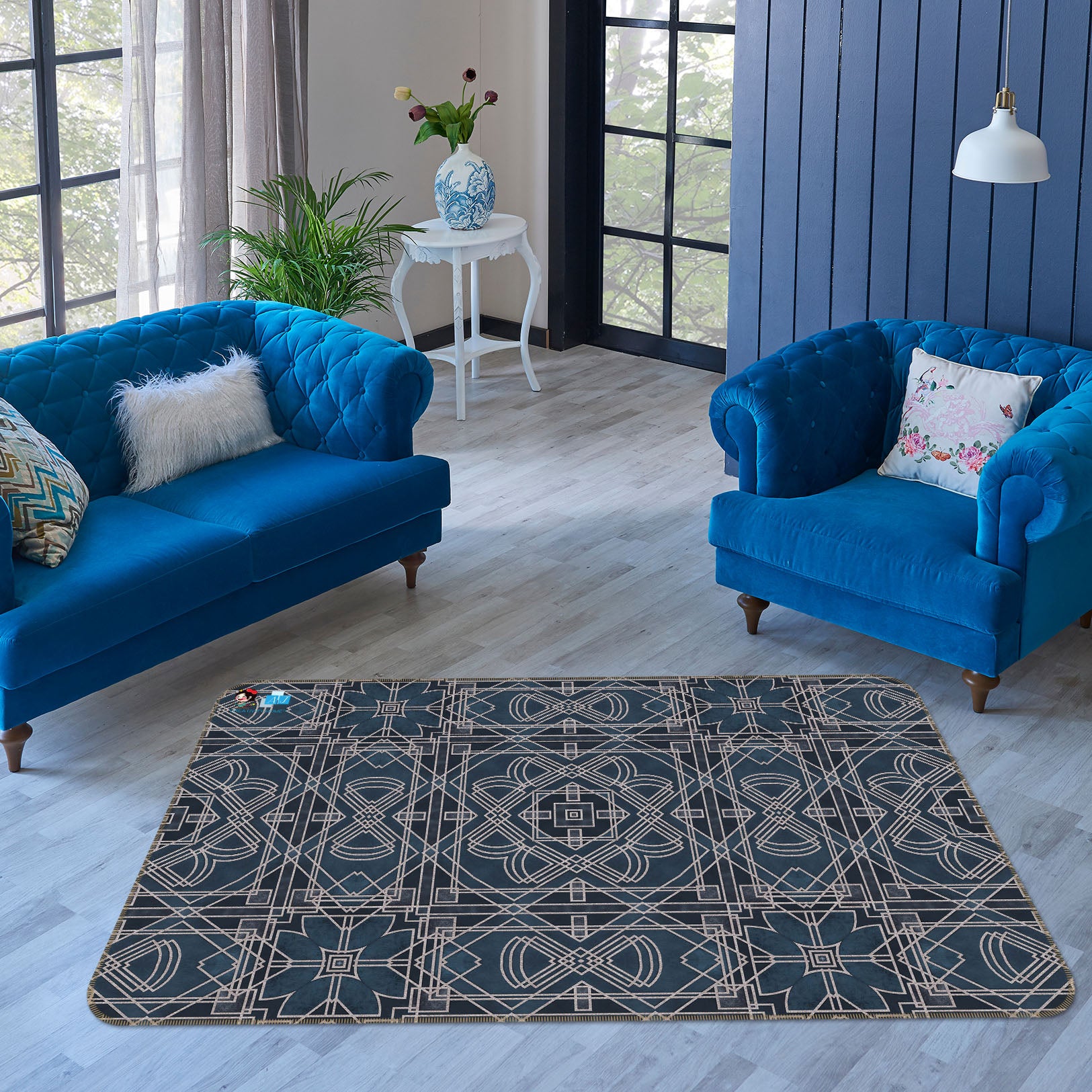 3D Texture Pattern 83005 Andrea haase Rug Non Slip Rug Mat