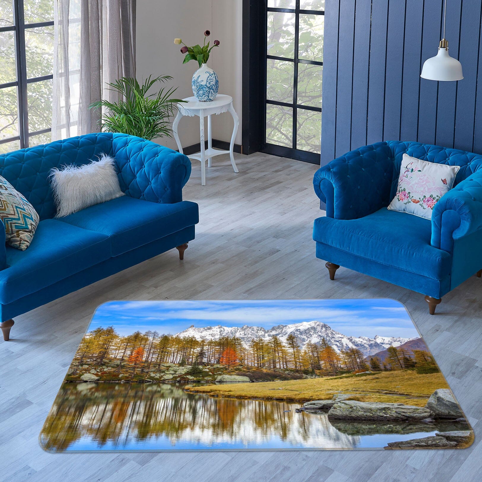 3D Clear Lake 1130 Marco Carmassi Rug Non Slip Rug Mat Mat AJ Creativity Home 