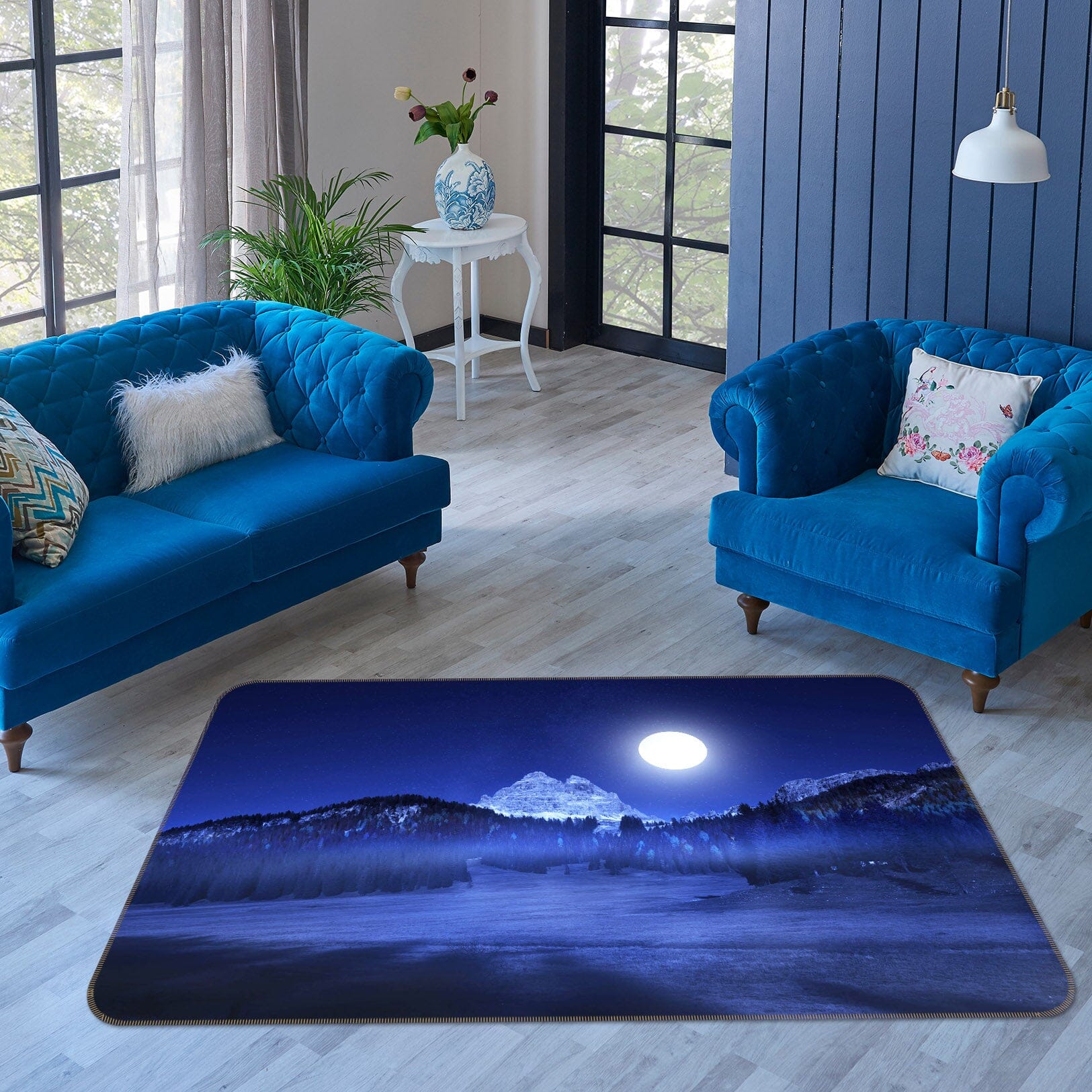 3D Silent Valley 1166 Marco Carmassi Rug Non Slip Rug Mat Mat AJ Creativity Home 