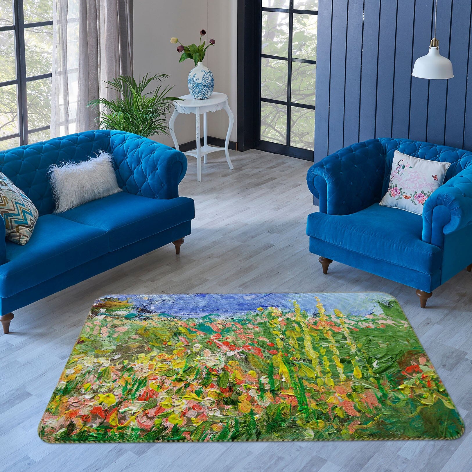 3D Abstract Garden 1094 Allan P. Friedlander Rug Non Slip Rug Mat Mat AJ Creativity Home 