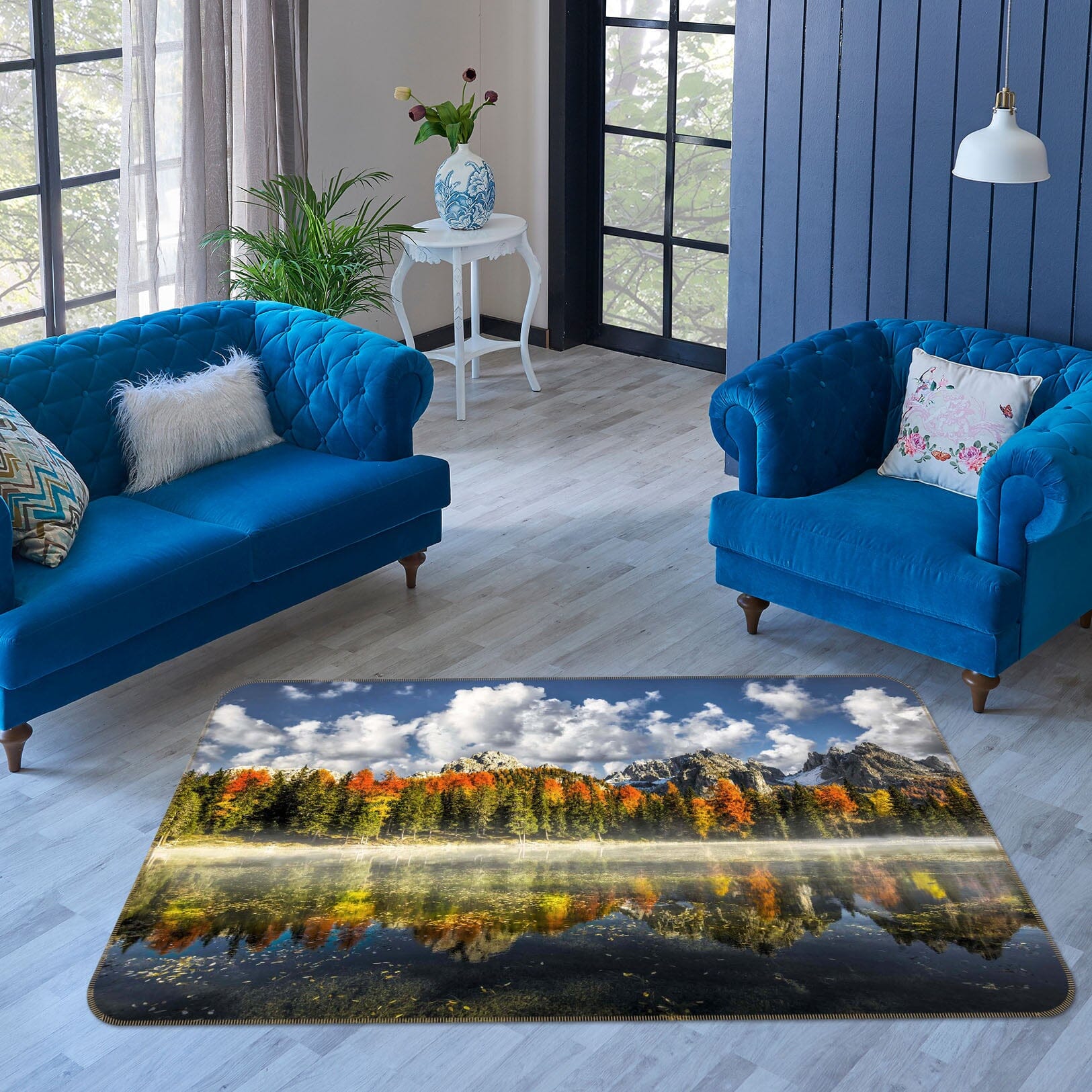 3D Clear Lake 1129 Marco Carmassi Rug Non Slip Rug Mat Mat AJ Creativity Home 