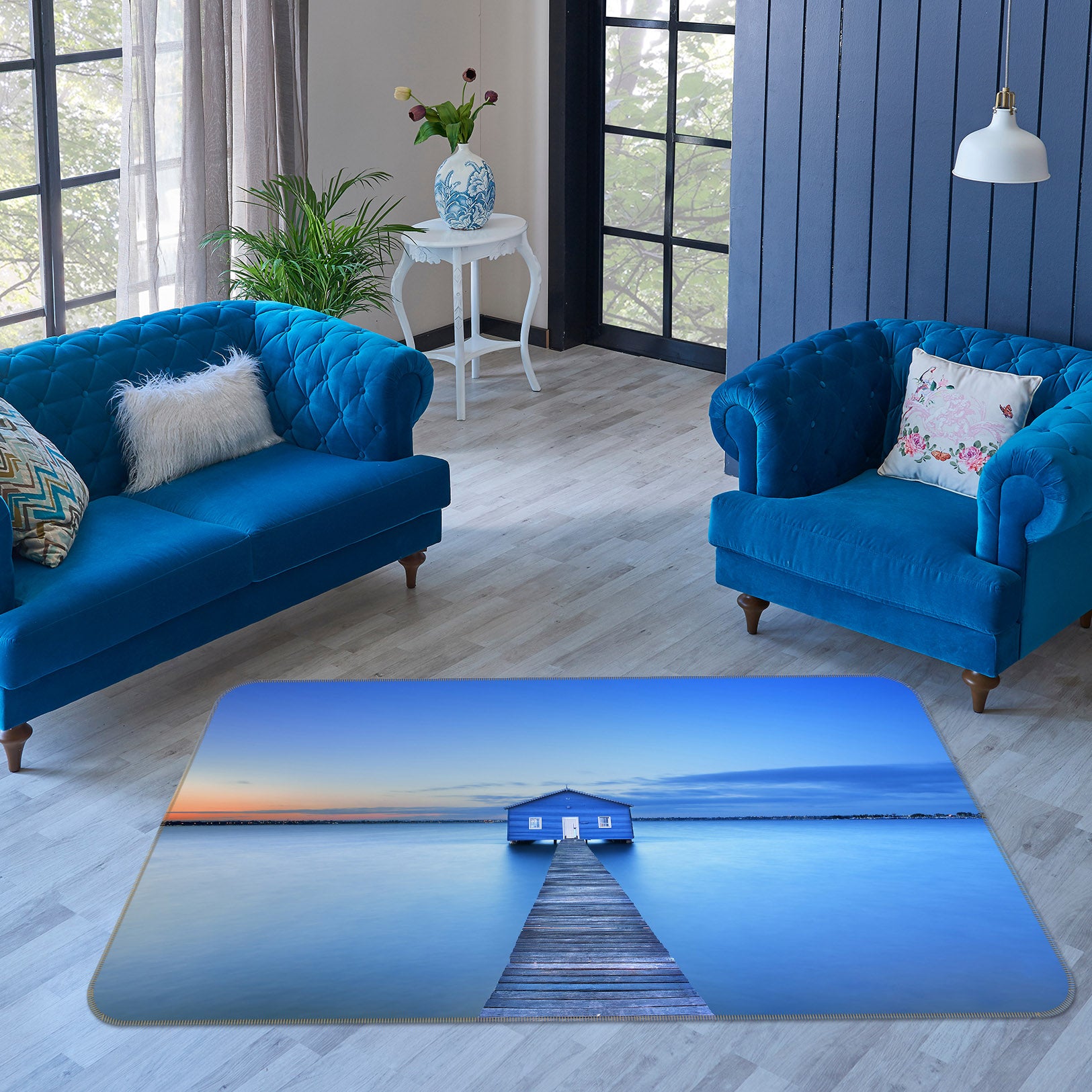 3D Bridge Gallery 34210 Non Slip Rug Mat