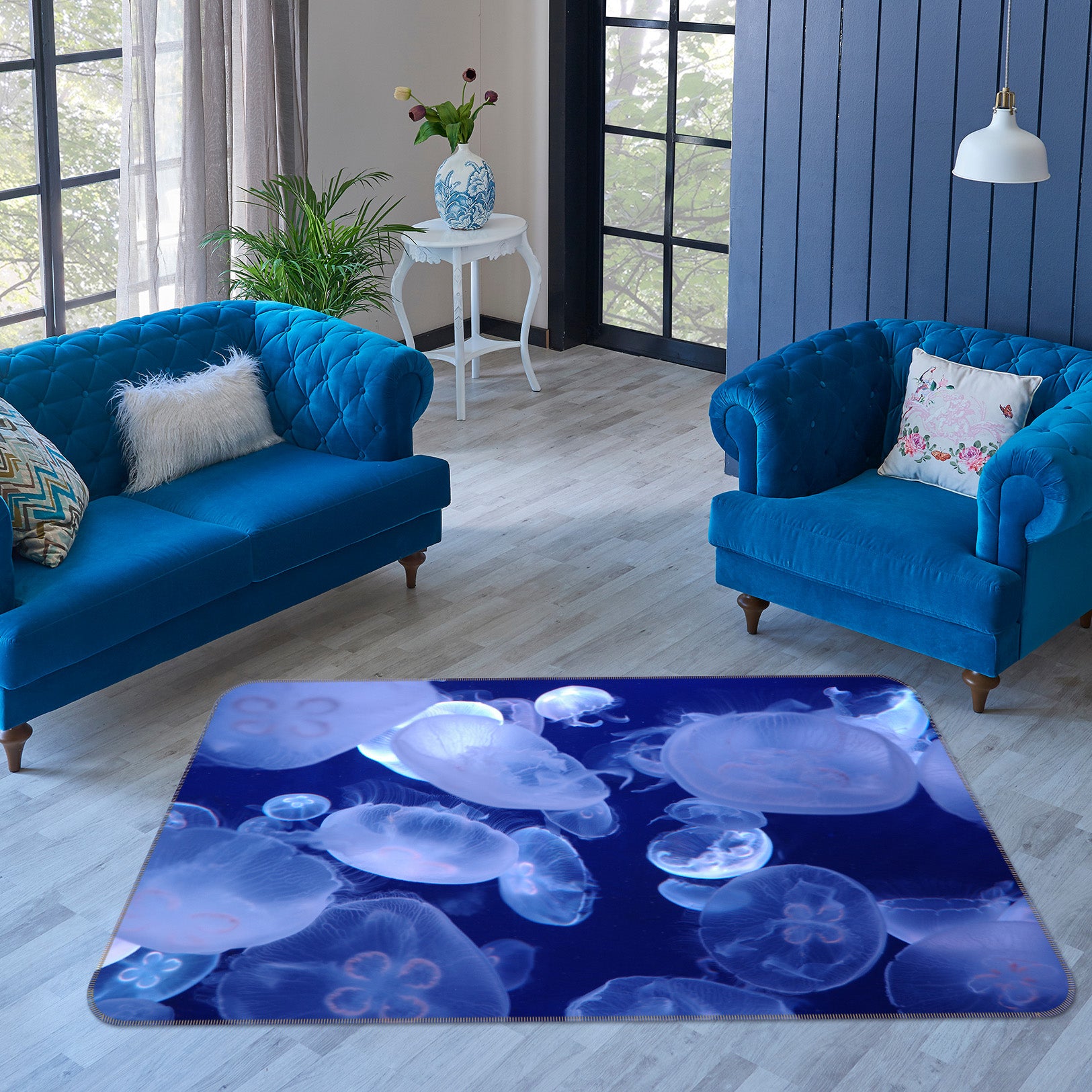3D Jellyfish 68222 Animal Non Slip Rug Mat